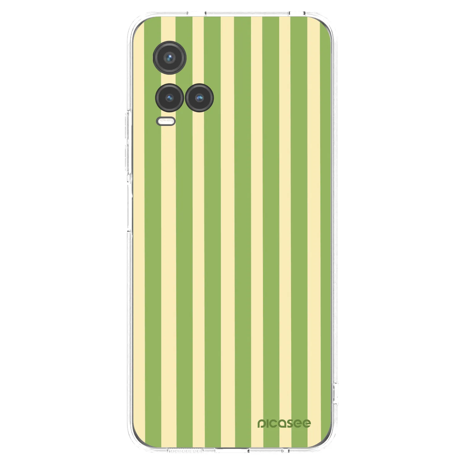 Picasee silikonowe przeźroczyste etui na Vivo Y33s - Lines Matcha