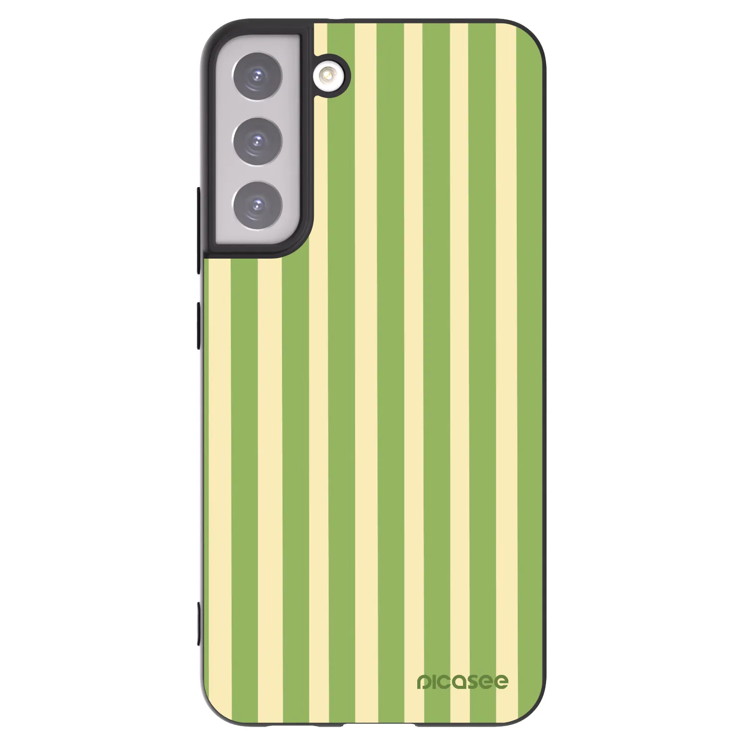 Picasee silikonowe czarne etui na Samsung Galaxy S22+ 5G - Lines Matcha