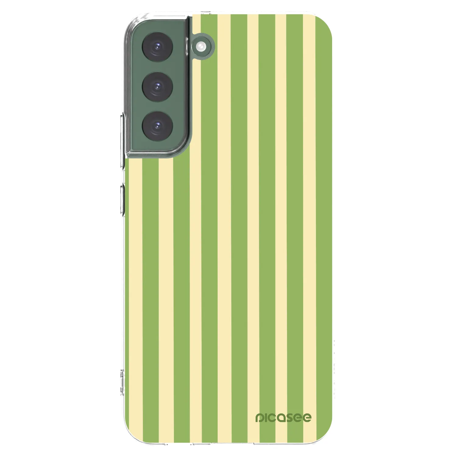 Picasee silikonowe przeźroczyste etui na Samsung Galaxy S22+ 5G - Lines Matcha