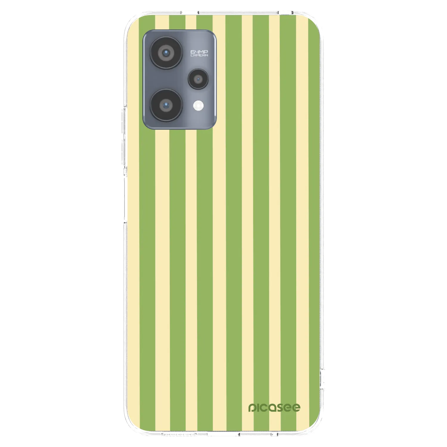 Picasee silikonowe przeźroczyste etui na Realme 9 Pro 5G - Lines Matcha