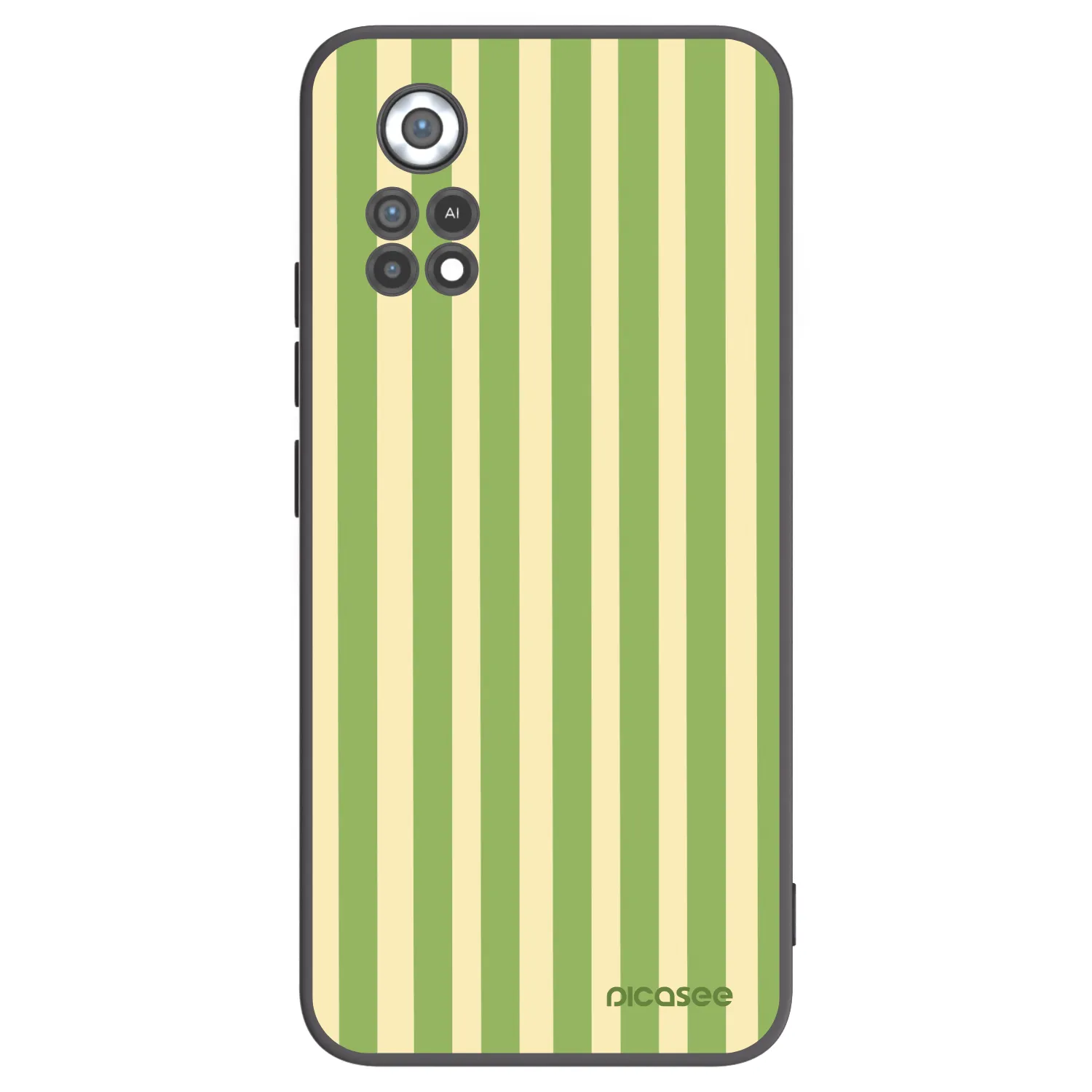 Picasee silikonowe czarne etui na Xiaomi Poco X4 Pro 5G - Lines Matcha