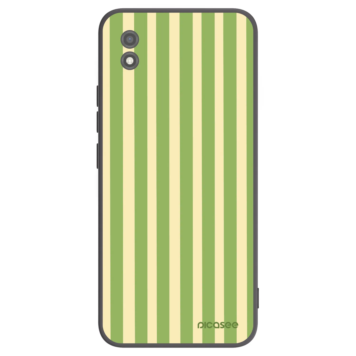 Picasee silikonowe czarne etui na Realme C11 (2021) - Lines Matcha