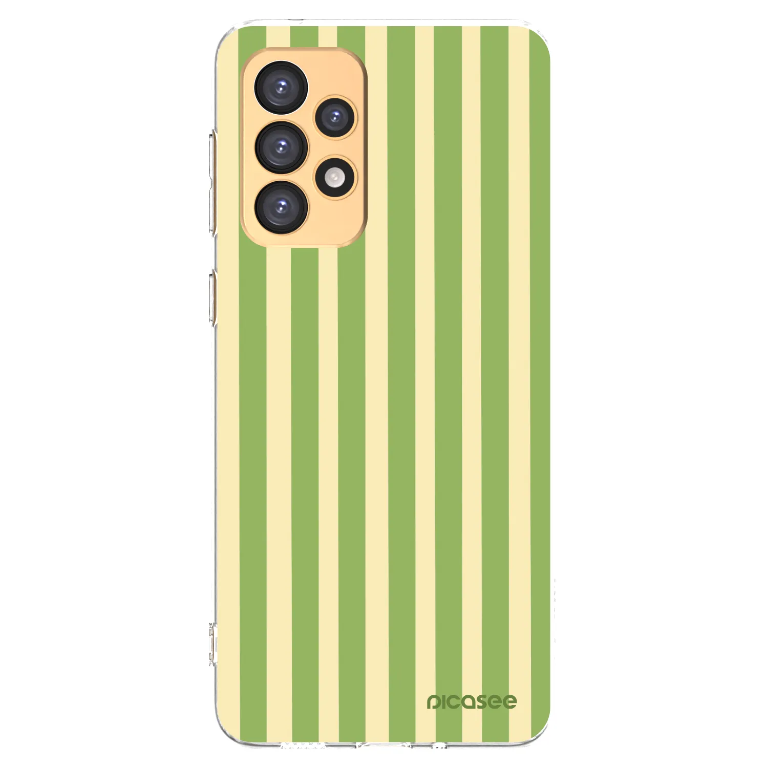 Picasee silikonowe przeźroczyste etui na Samsung Galaxy A33 5G A336 - Lines Matcha