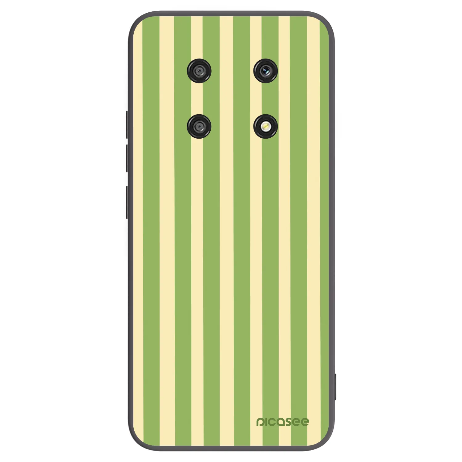 Picasee silikonowe czarne etui na Honor Magic4 Lite 5G - Lines Matcha
