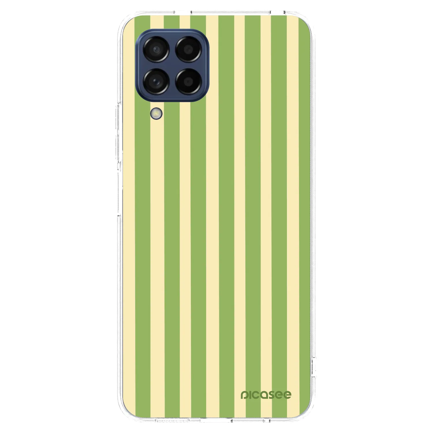 Picasee silikonowe przeźroczyste etui na Samsung Galaxy M53 5G - Lines Matcha