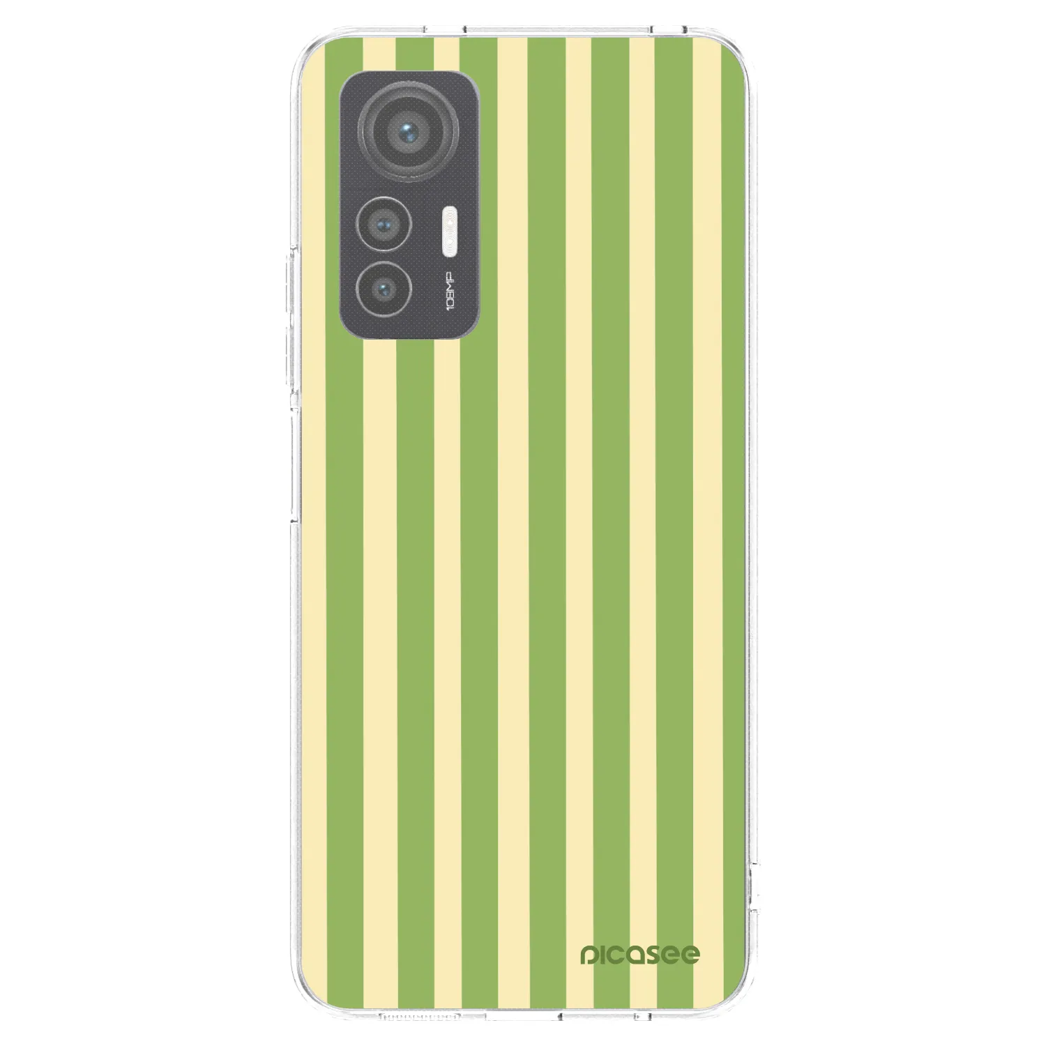 Picasee silikonowe przeźroczyste etui na Xiaomi 12 Lite - Lines Matcha