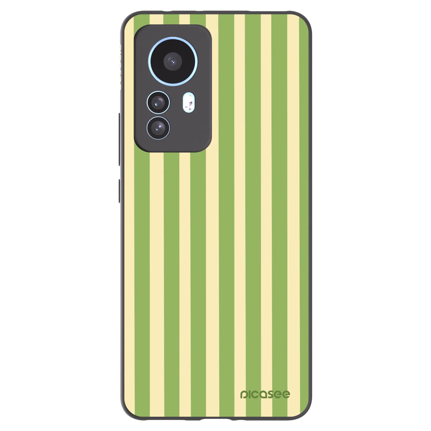 Picasee silikonowe czarne etui na Xiaomi 12T Pro - Lines Matcha