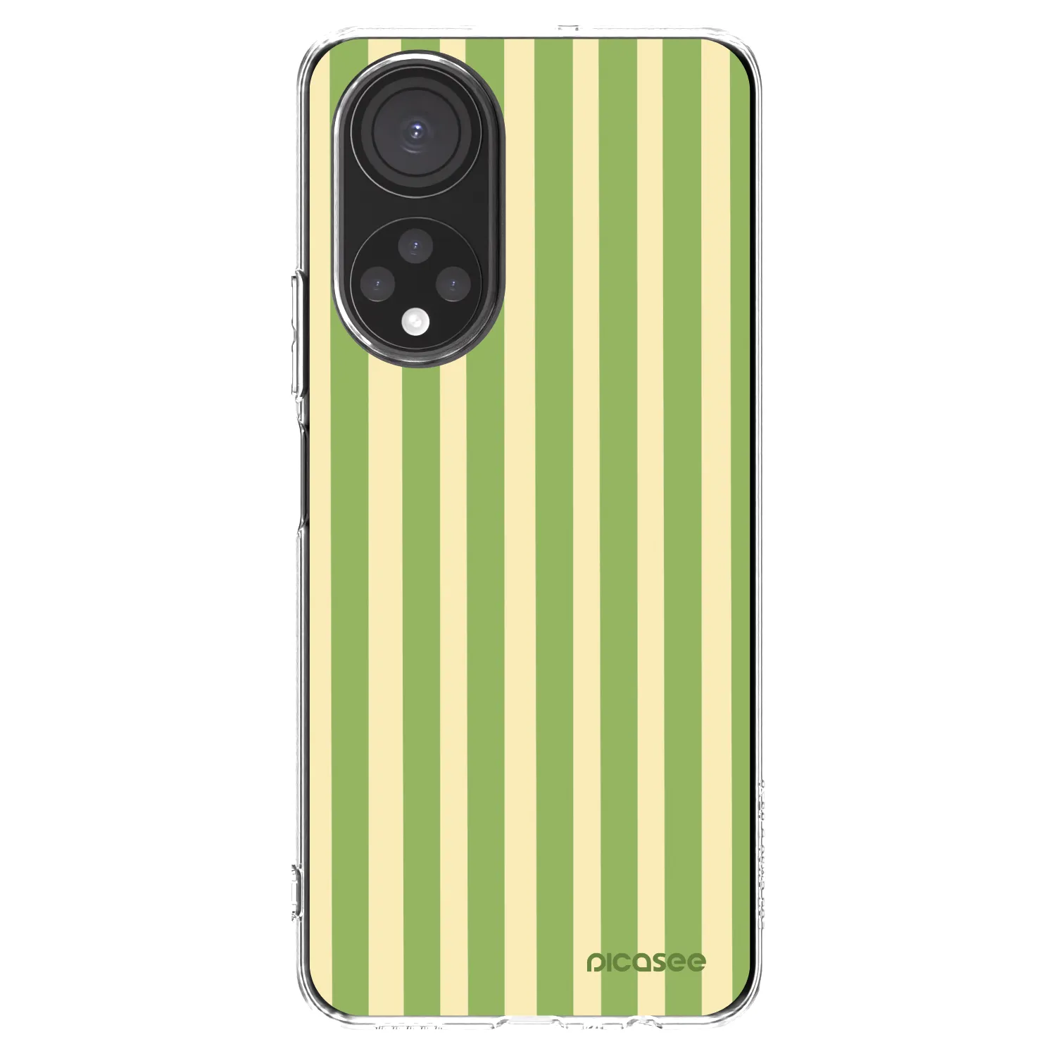 Picasee silikonowe przeźroczyste etui na Honor X7 - Lines Matcha