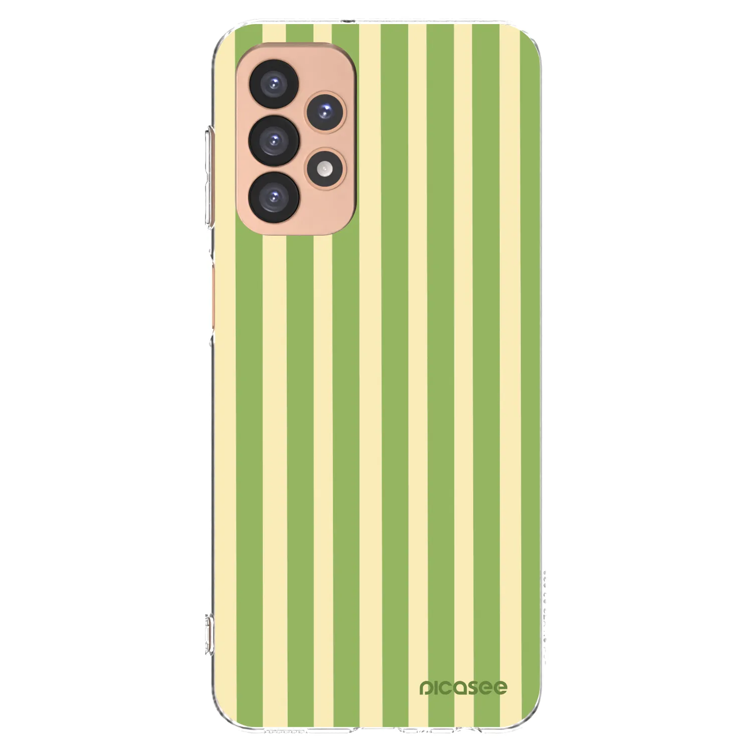 Picasee silikonowe przeźroczyste etui na Samsung Galaxy A23 A236B 5G - Lines Matcha