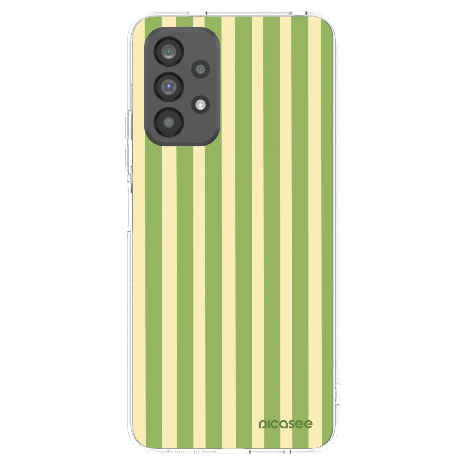 Picasee silikonowe przeźroczyste etui na Samsung Galaxy A73 5G - Lines Matcha