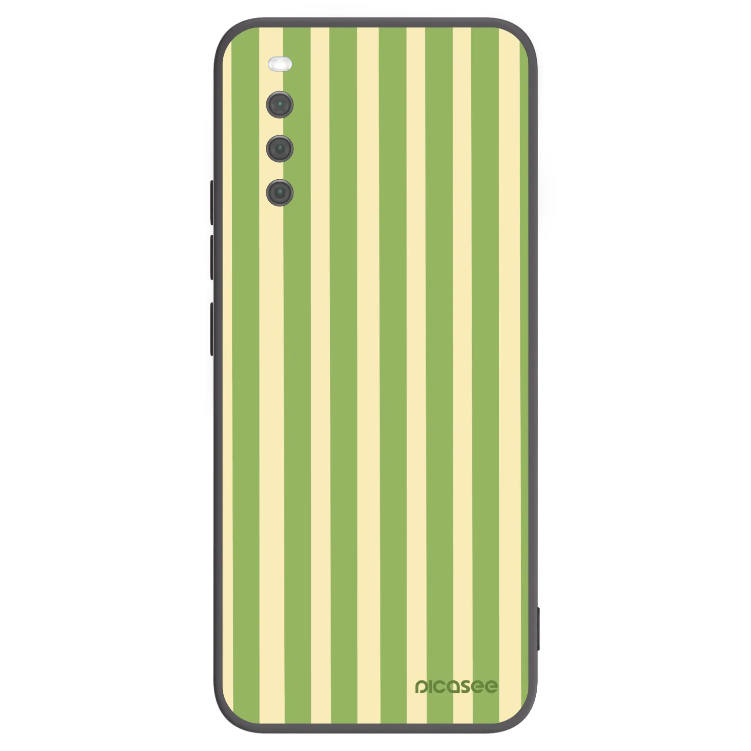 Picasee silikonowe czarne etui na Sony Xperia 10 III - Lines Matcha