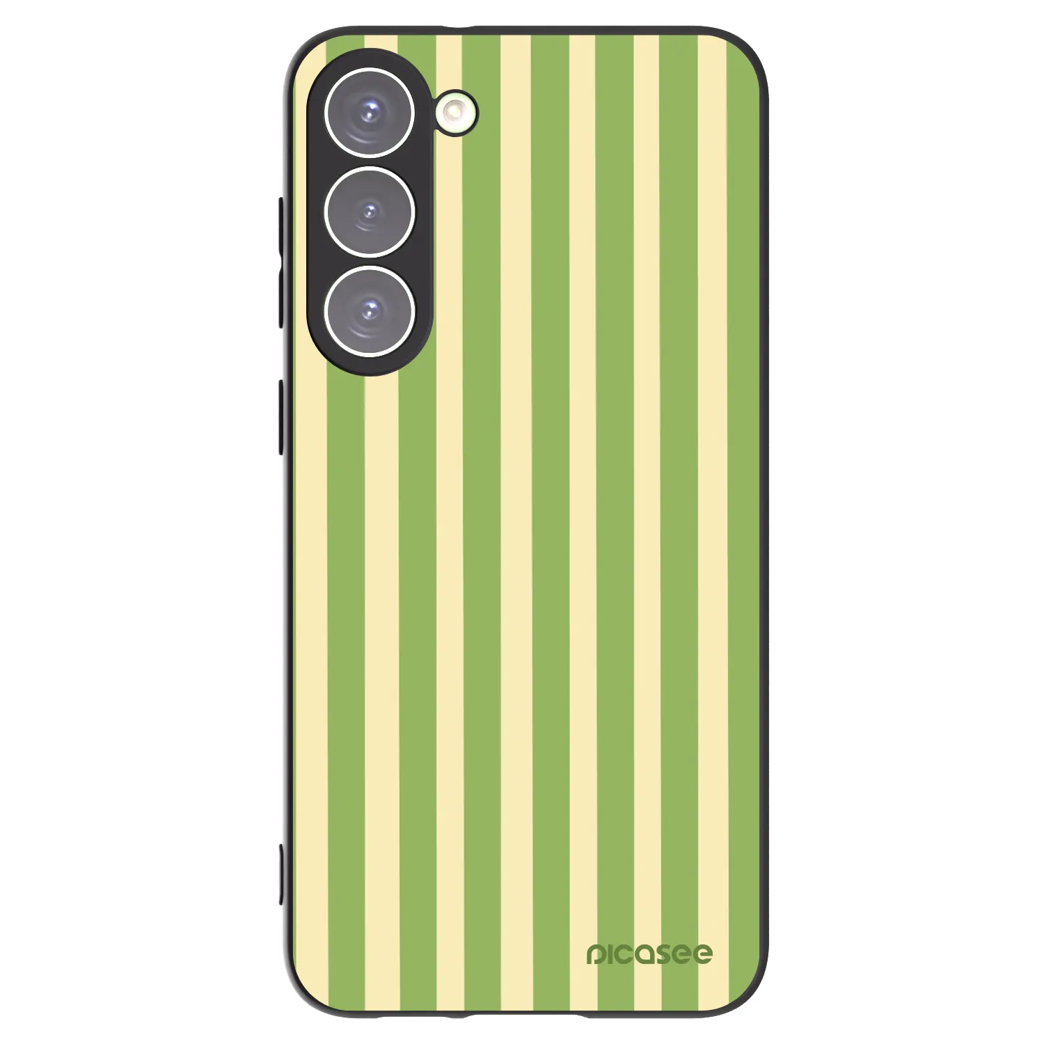 Picasee silikonowe czarne etui na Samsung Galaxy S23+ 5G - Lines Matcha