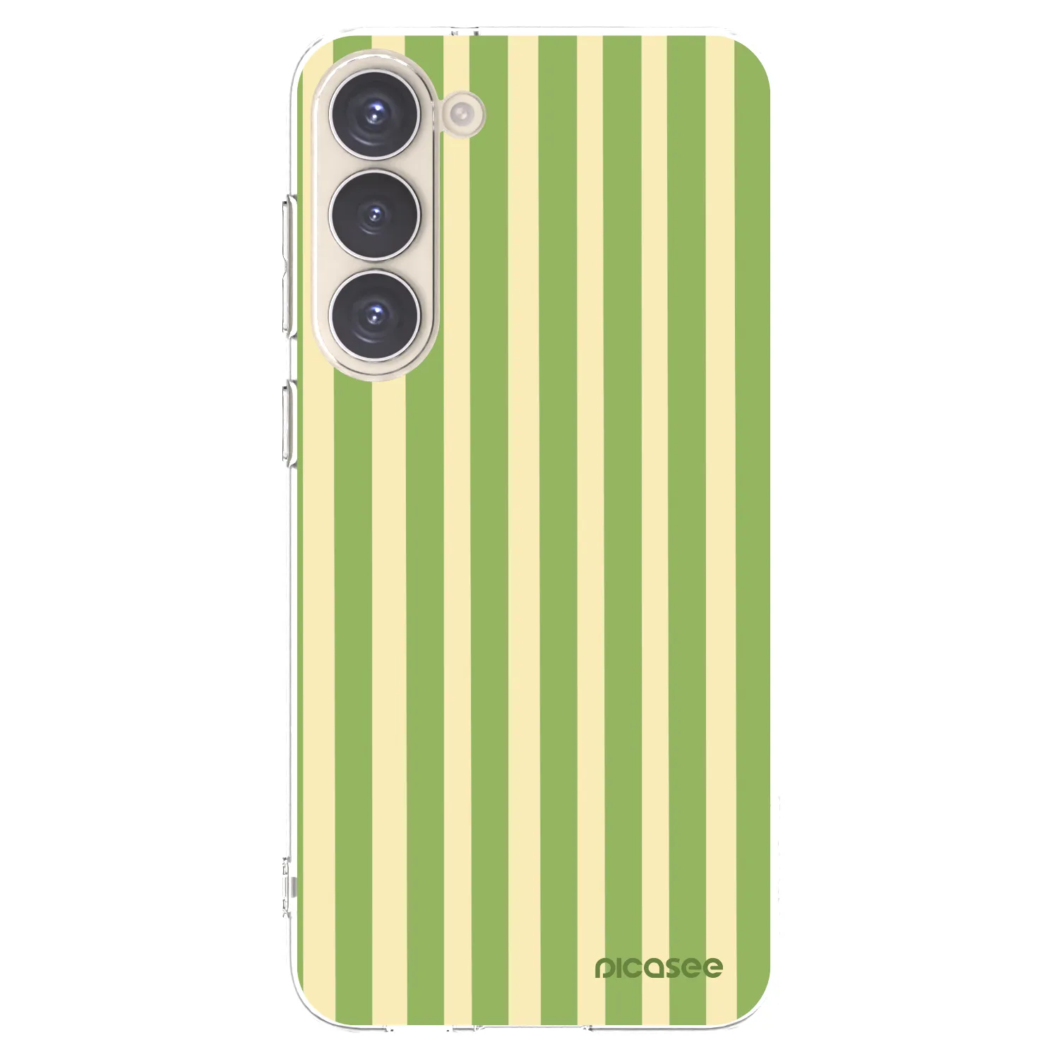 Picasee silikonowe przeźroczyste etui na Samsung Galaxy S23+ 5G - Lines Matcha