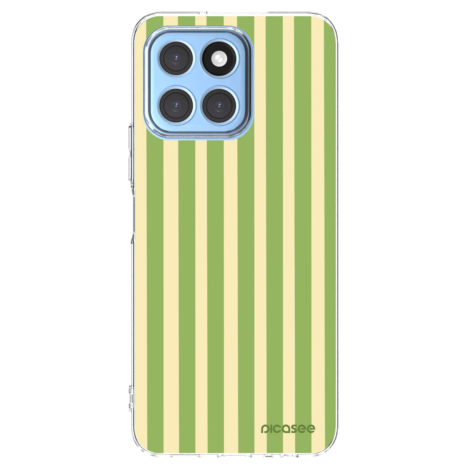 Picasee silikonowe przeźroczyste etui na Honor X6 - Lines Matcha
