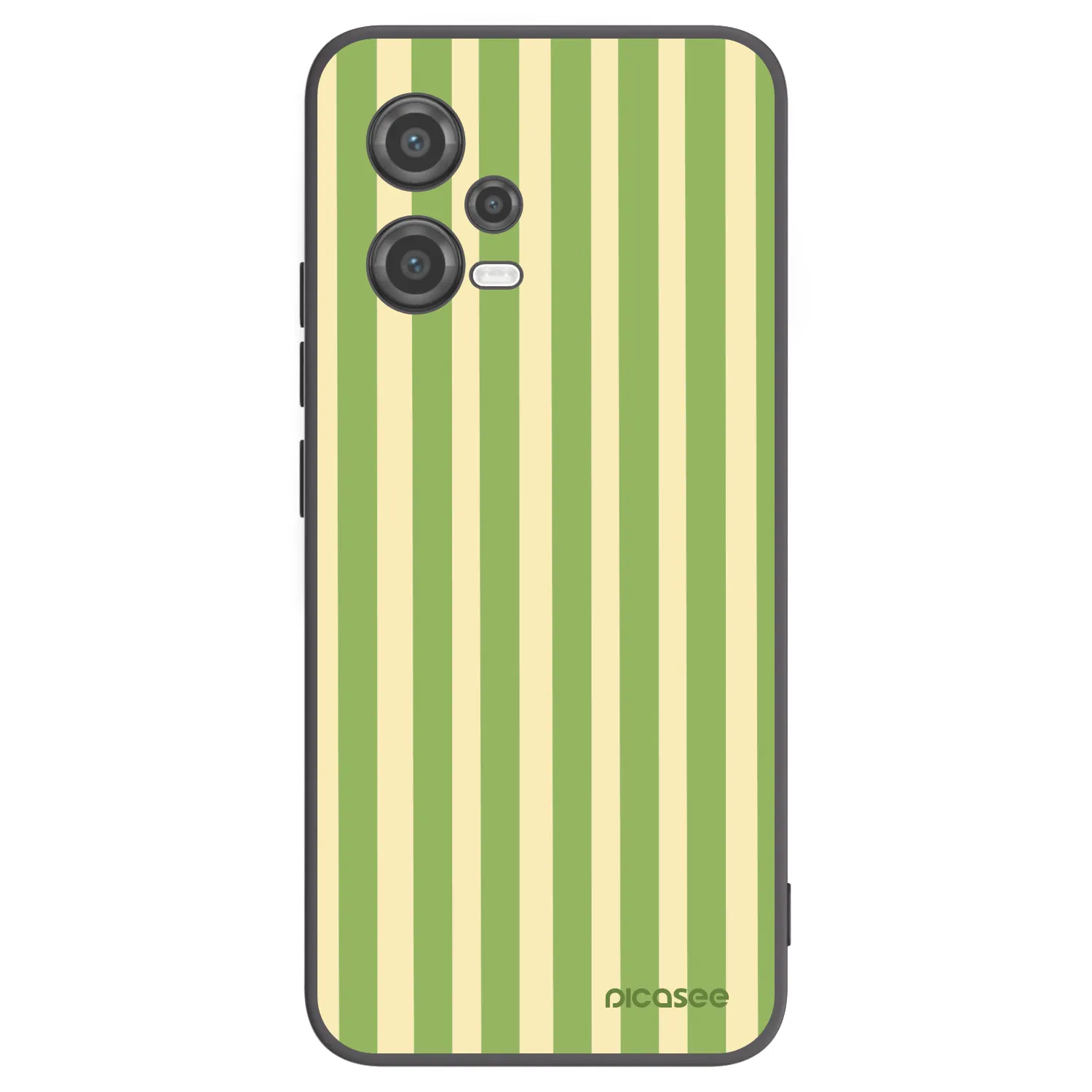 Picasee silikonowe czarne etui na Xiaomi Poco X5 - Lines Matcha