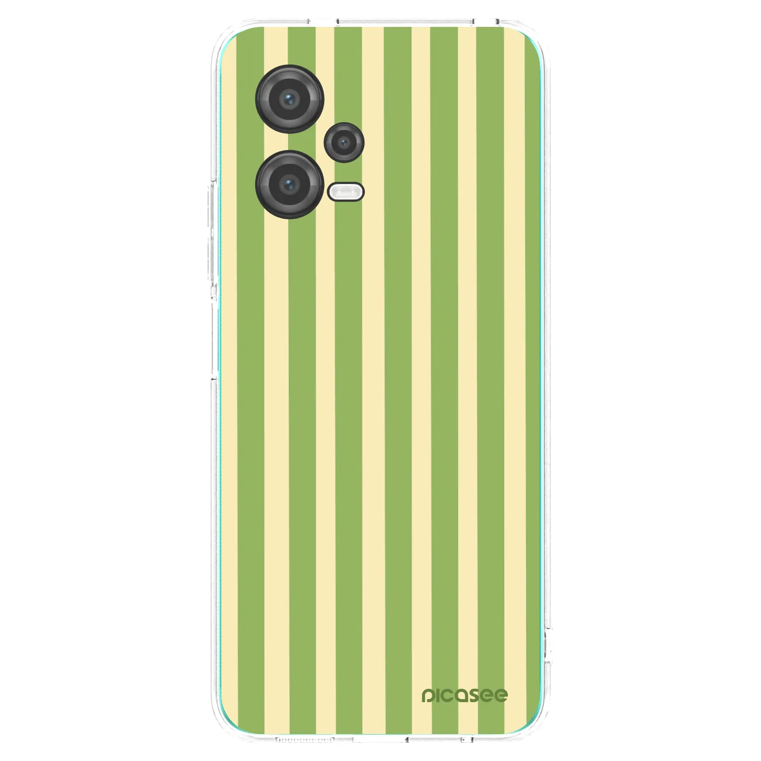 Picasee silikonowe przeźroczyste etui na Xiaomi Poco X5 - Lines Matcha