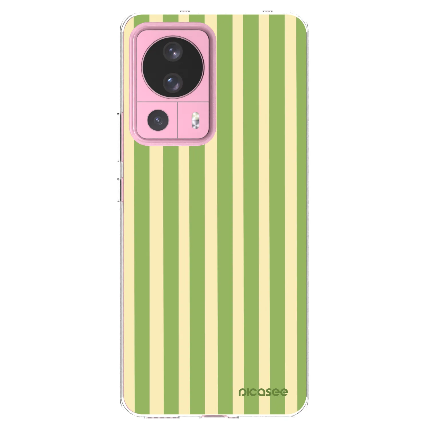 Picasee silikonowe przeźroczyste etui na Xiaomi 13 Lite - Lines Matcha