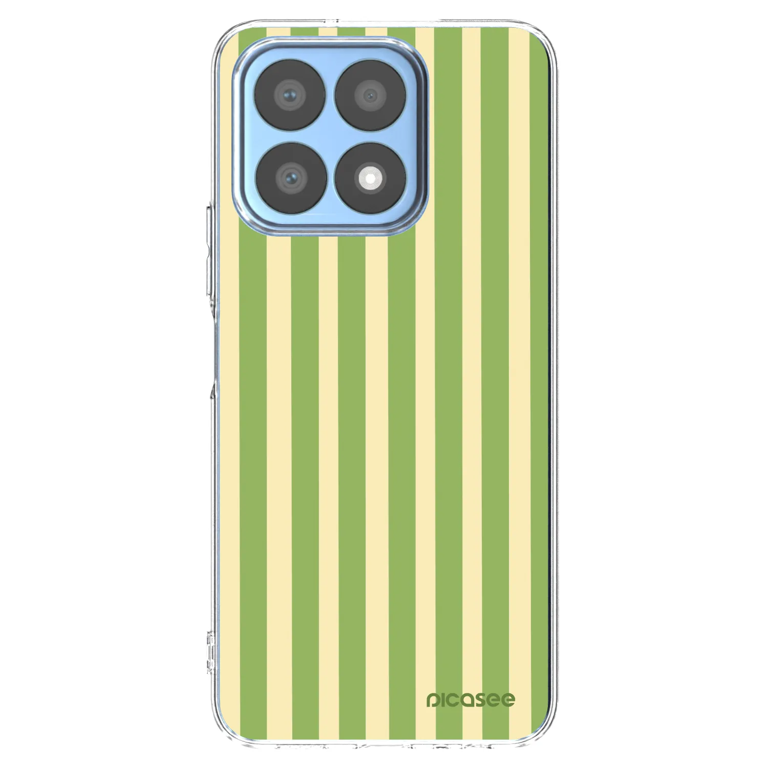Picasee silikonowe przeźroczyste etui na Honor X8a - Lines Matcha