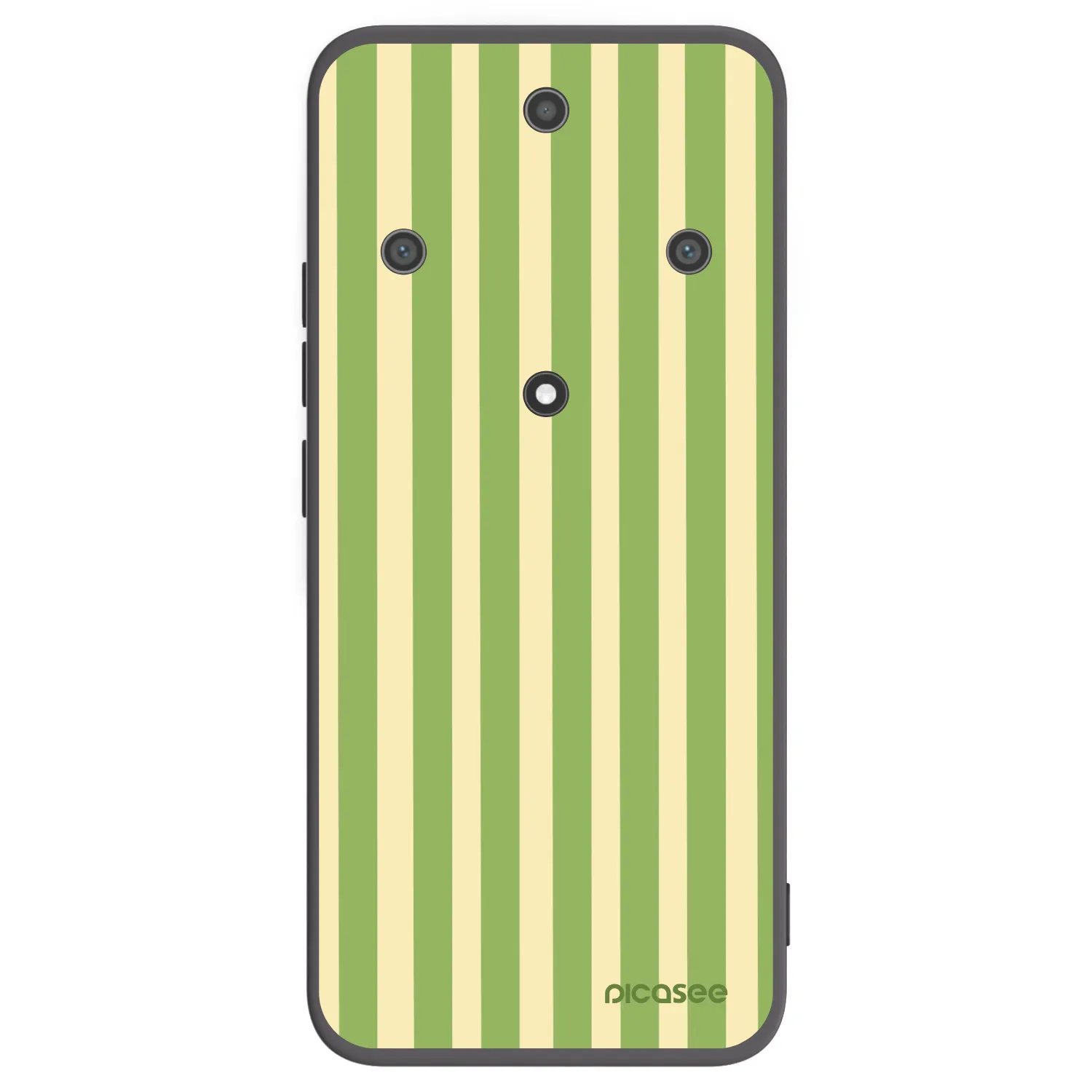 Picasee silikonowe czarne etui na Honor Magic5 Lite 5G - Lines Matcha