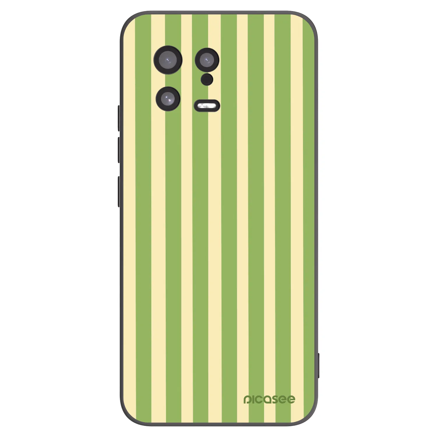 Picasee silikonowe czarne etui na Xiaomi 13 - Lines Matcha