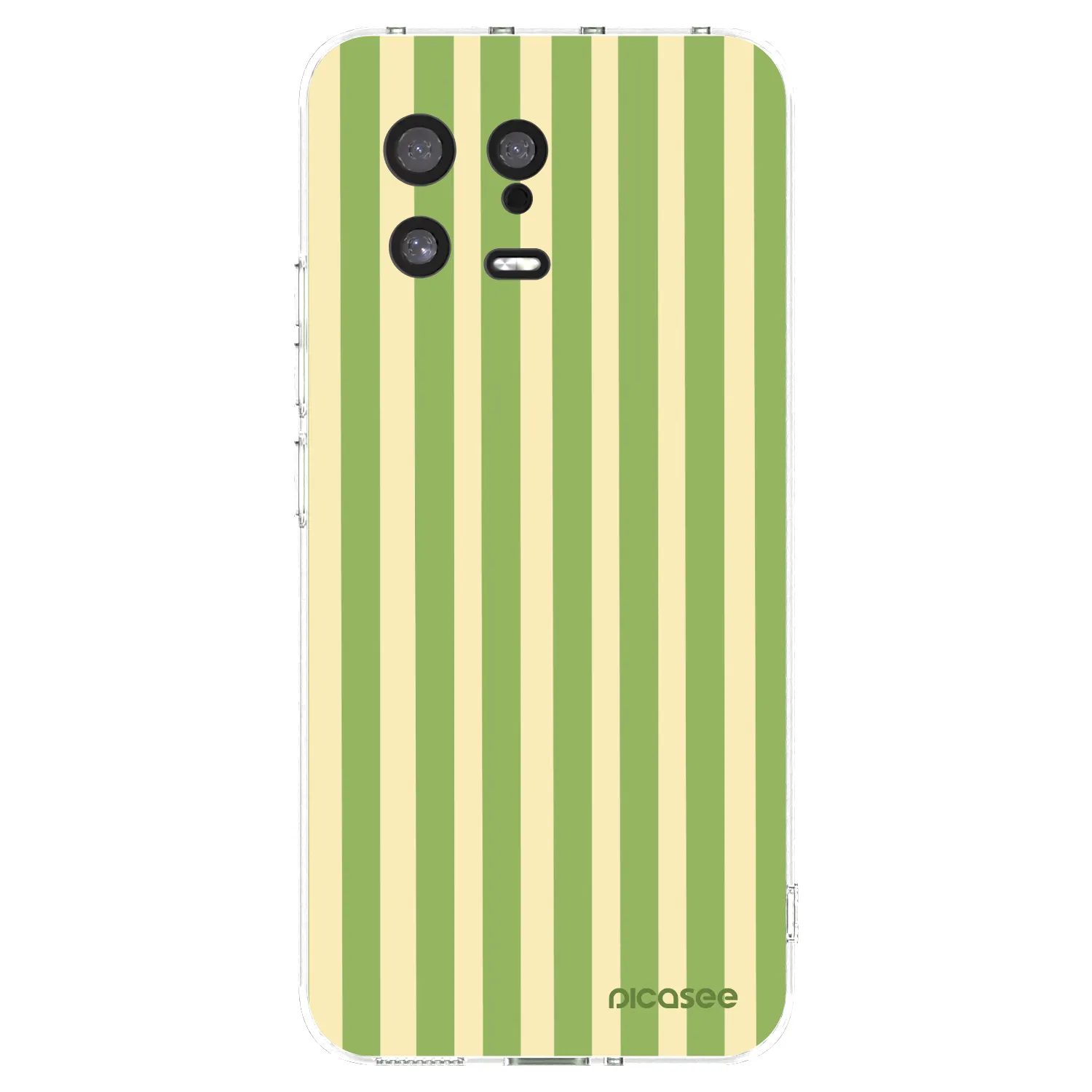 Picasee silikonowe przeźroczyste etui na Xiaomi 13 - Lines Matcha