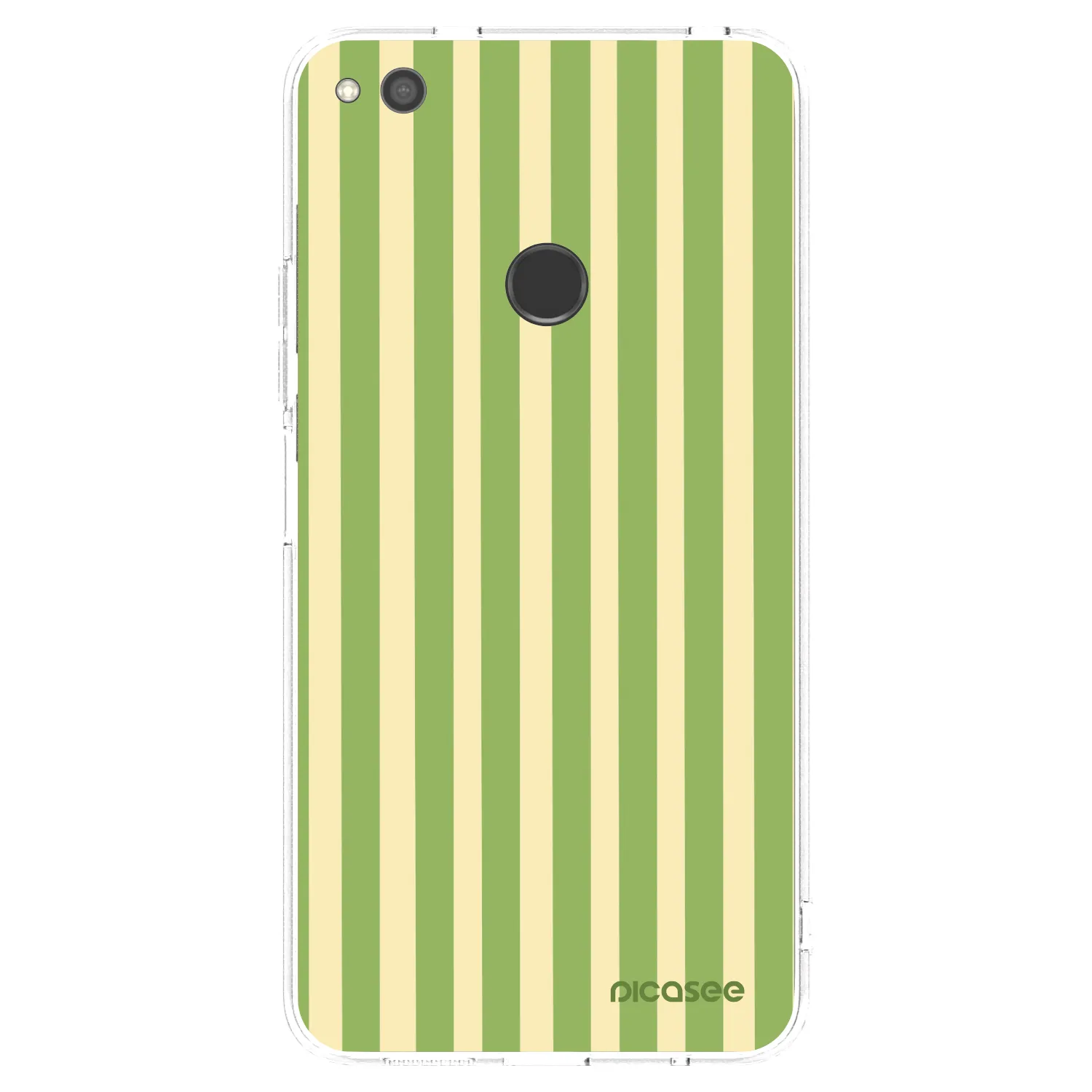 Picasee silikonowe przeźroczyste etui na Huawei P9 Lite 2017 - Lines Matcha