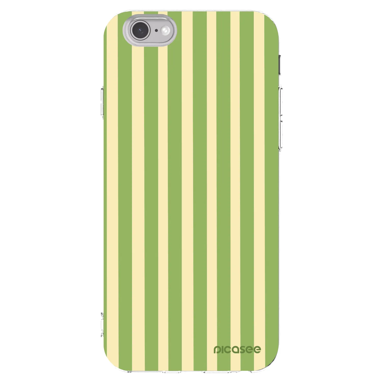 Picasee silikonowe przeźroczyste etui na Apple iPhone 6/6S - Lines Matcha