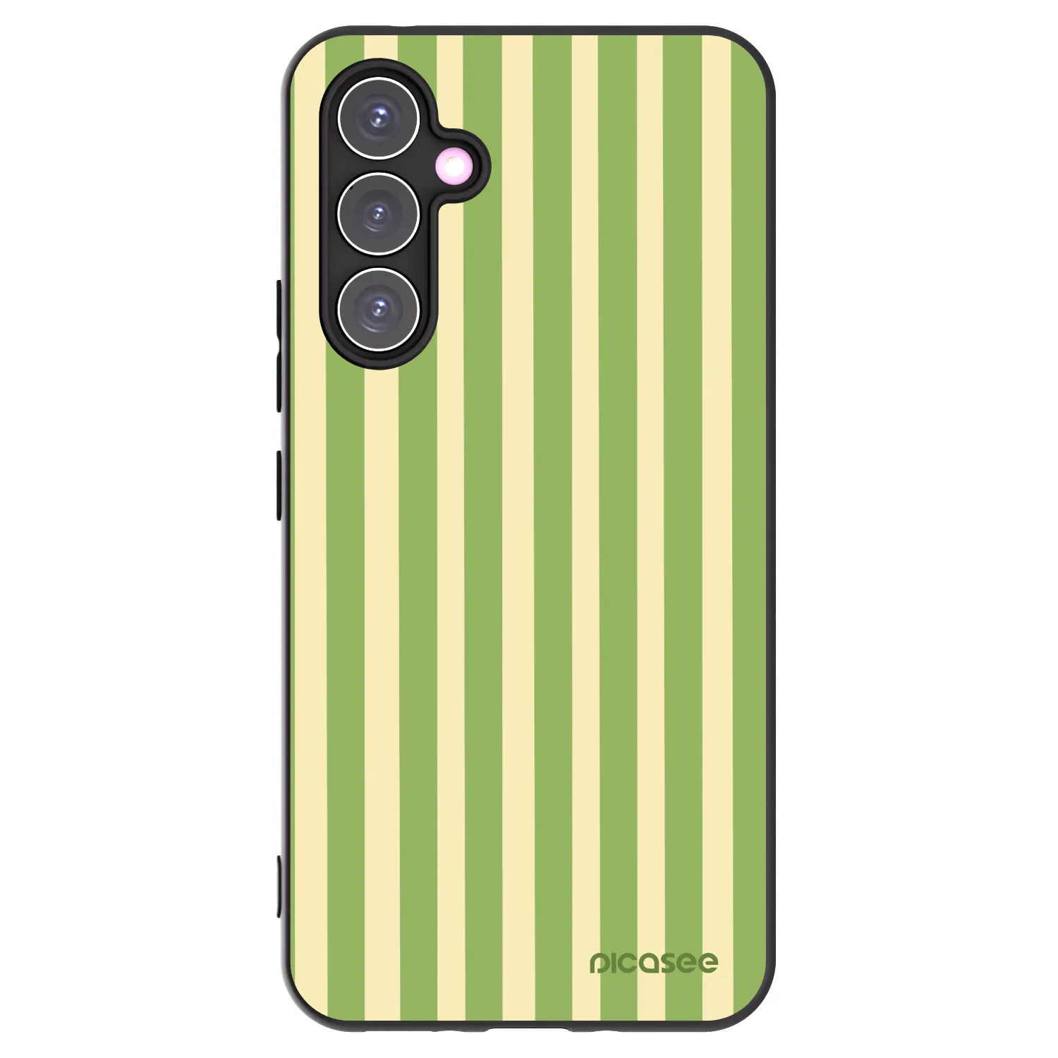 Picasee silikonowe czarne etui na Samsung Galaxy A54 5G A546B - Lines Matcha