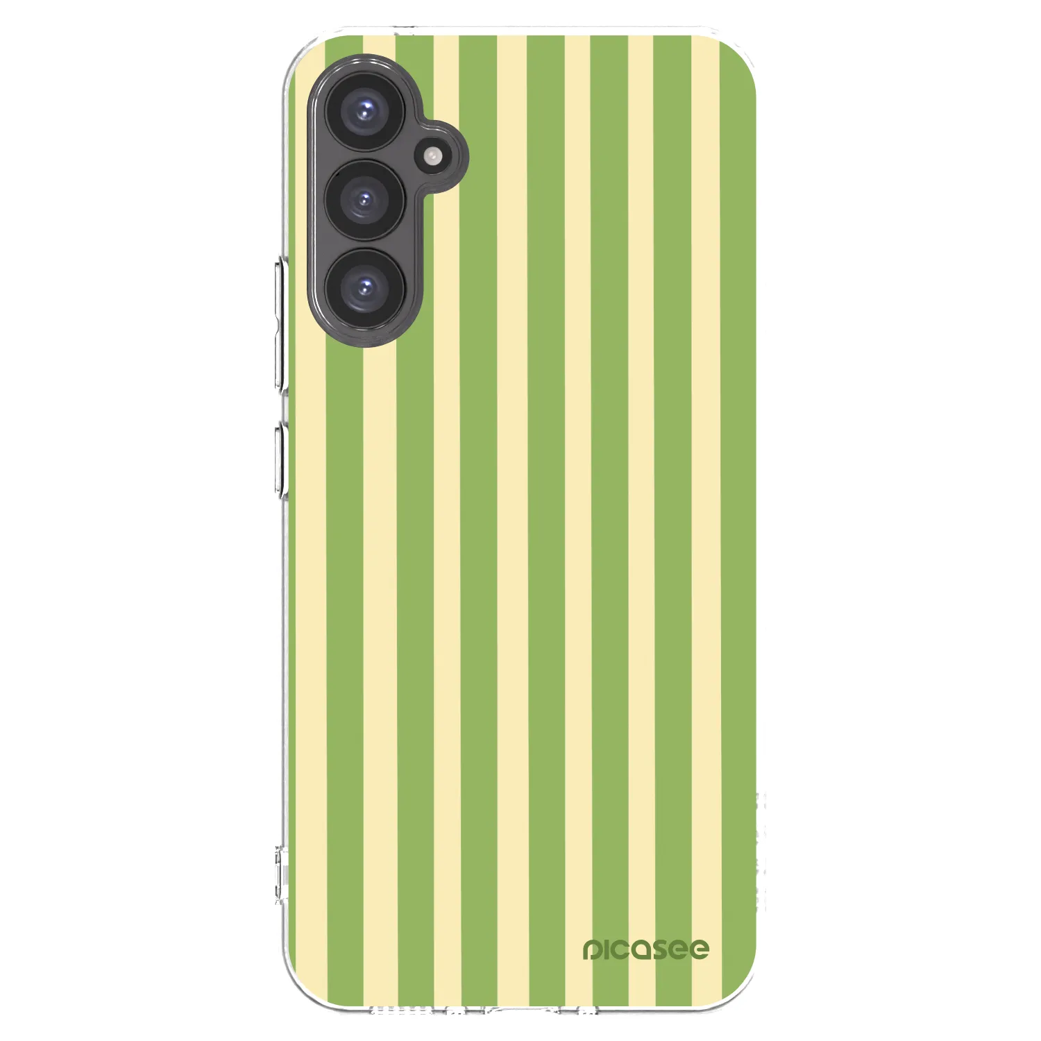 Picasee silikonowe przeźroczyste etui na Samsung Galaxy A34 5G A346B - Lines Matcha