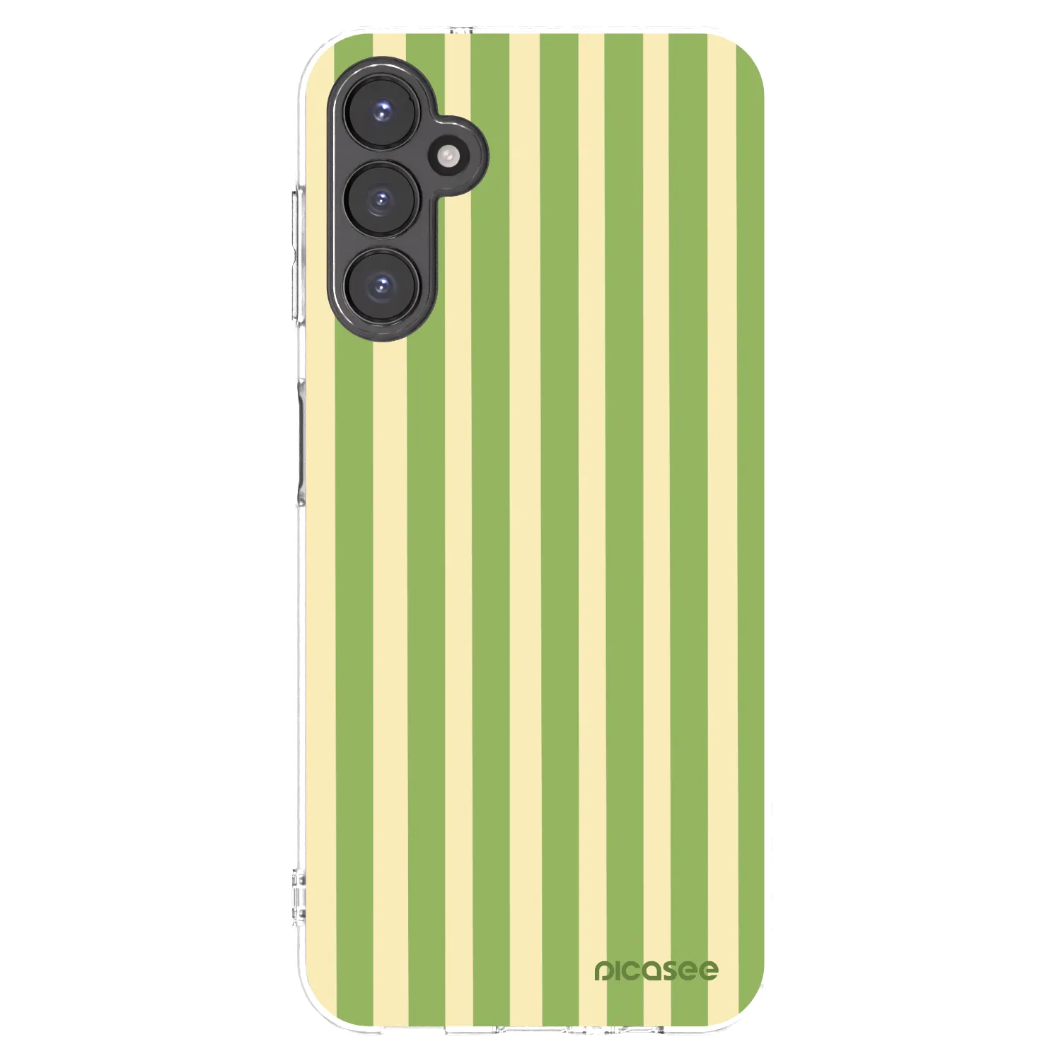 Picasee silikonowe przeźroczyste etui na Samsung Galaxy A14 4G A145R - Lines Matcha