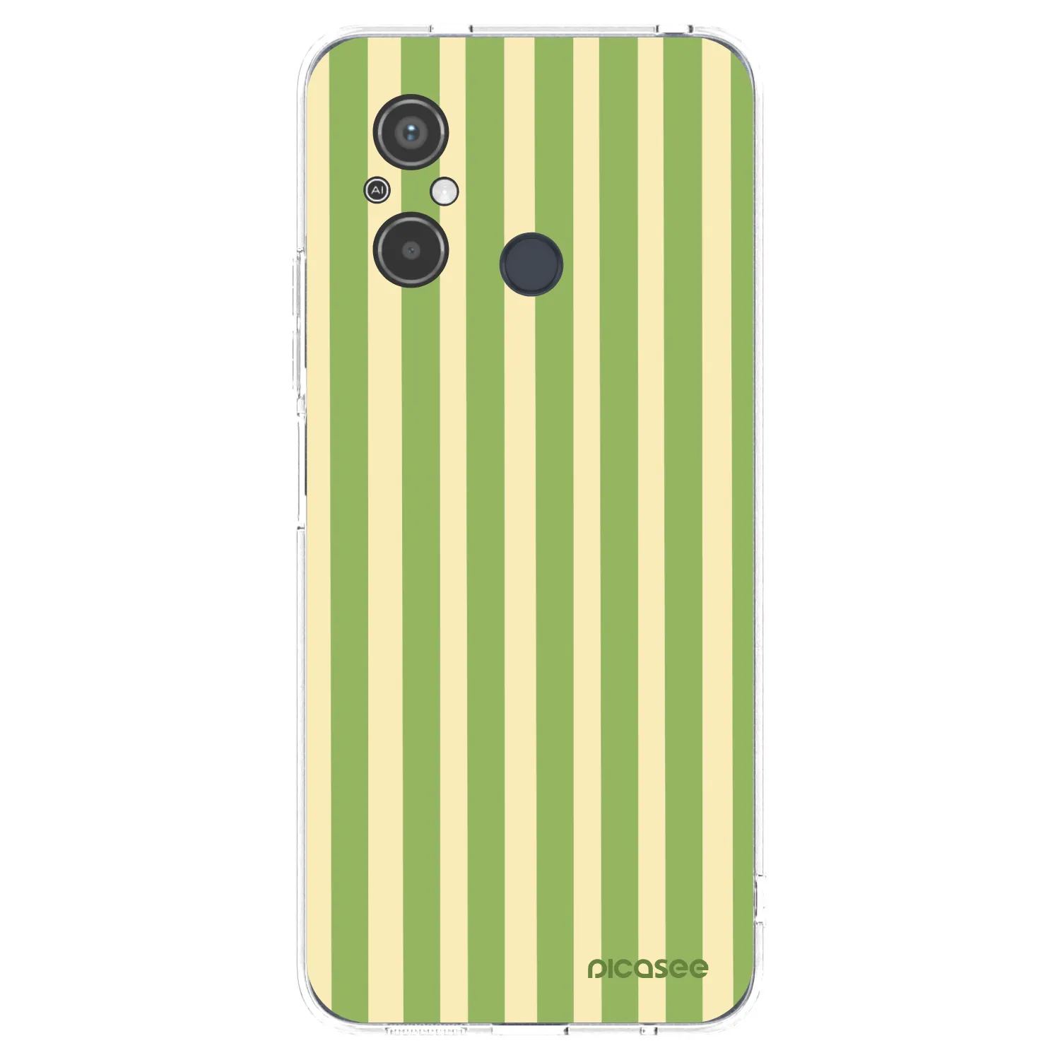 Picasee silikonowe przeźroczyste etui na Xiaomi Redmi 12C - Lines Matcha
