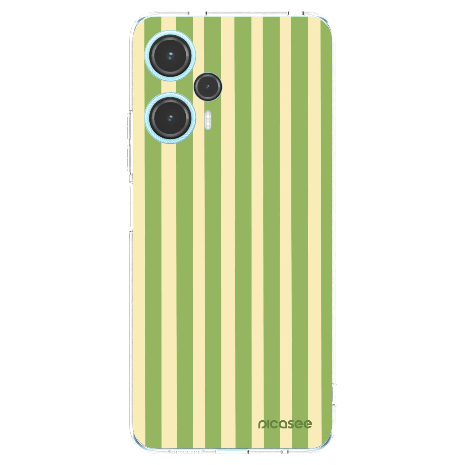 Picasee silikonowe przeźroczyste etui na Xiaomi Poco F5 - Lines Matcha