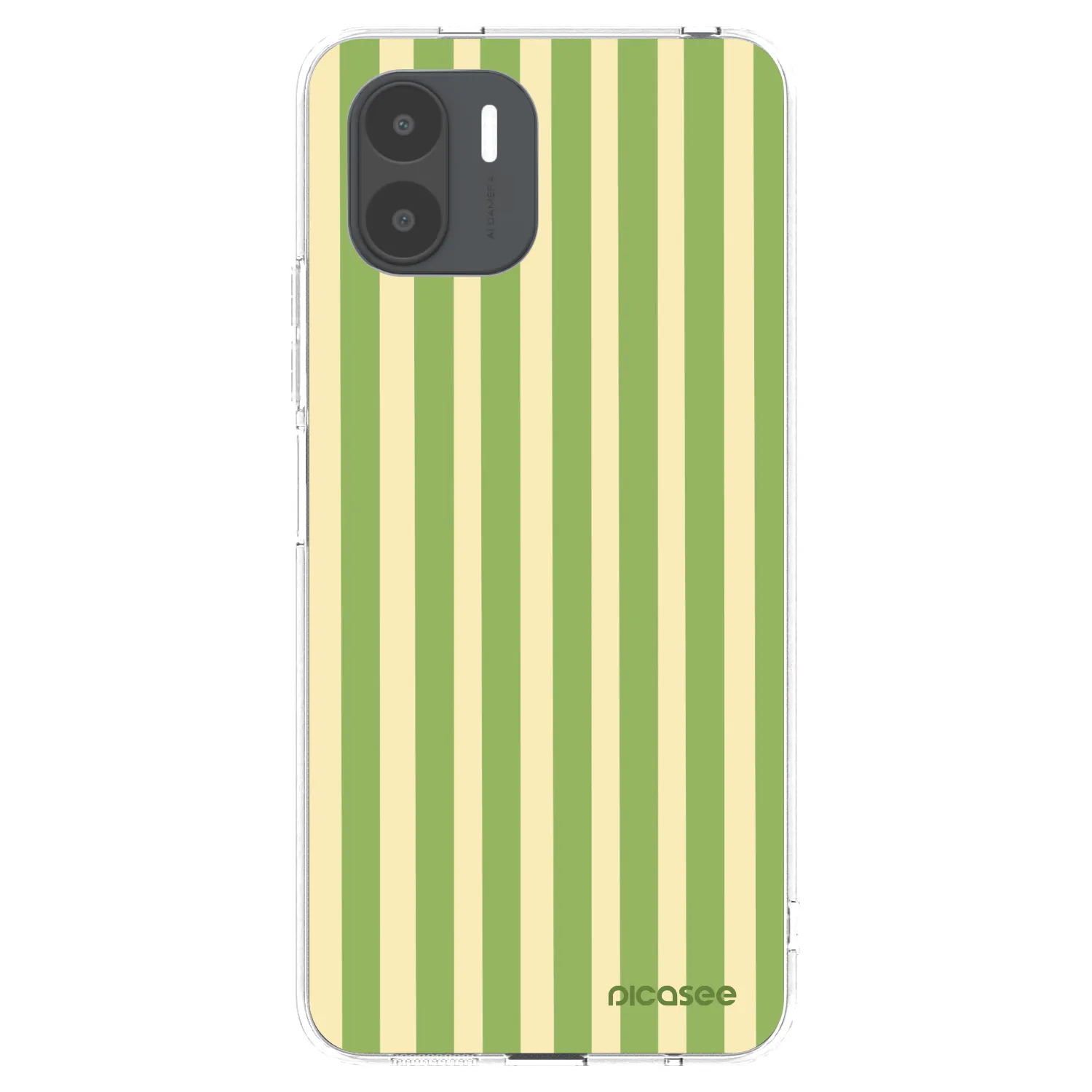Picasee silikonowe przeźroczyste etui na Xiaomi Redmi A2 - Lines Matcha