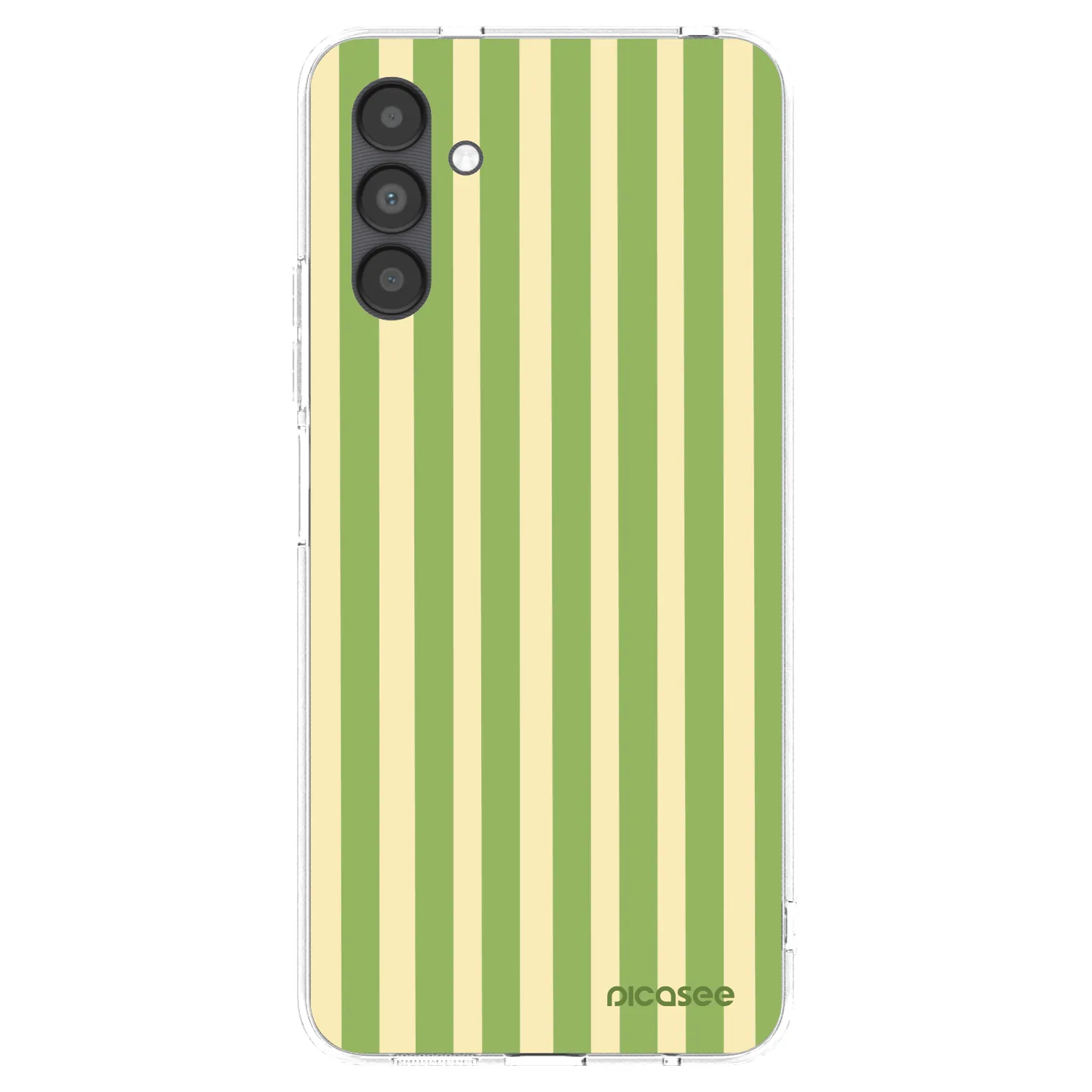 Picasee silikonowe przeźroczyste etui na Samsung Galaxy A04s A047F - Lines Matcha