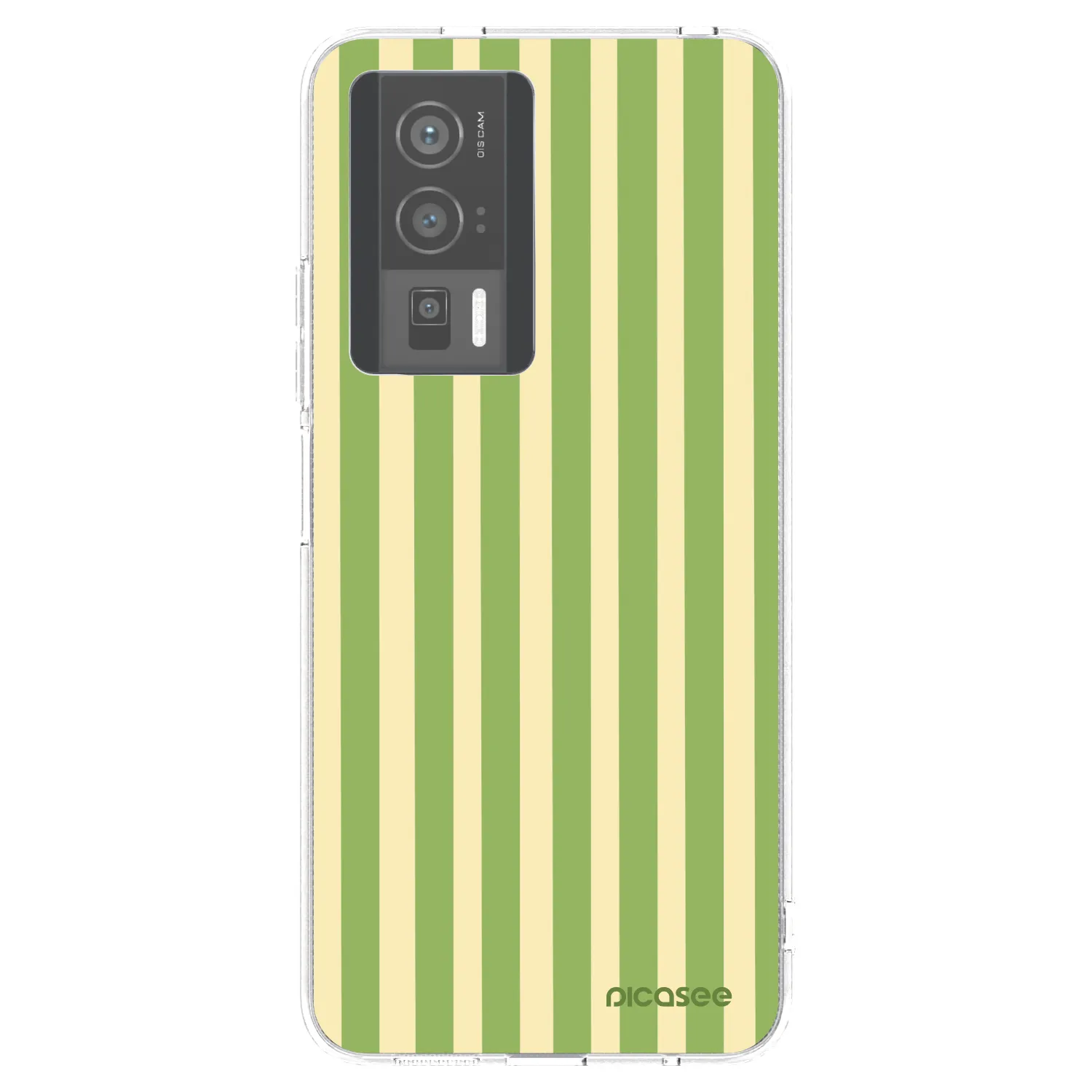 Picasee silikonowe przeźroczyste etui na Xiaomi Poco F5 Pro 5G - Lines Matcha