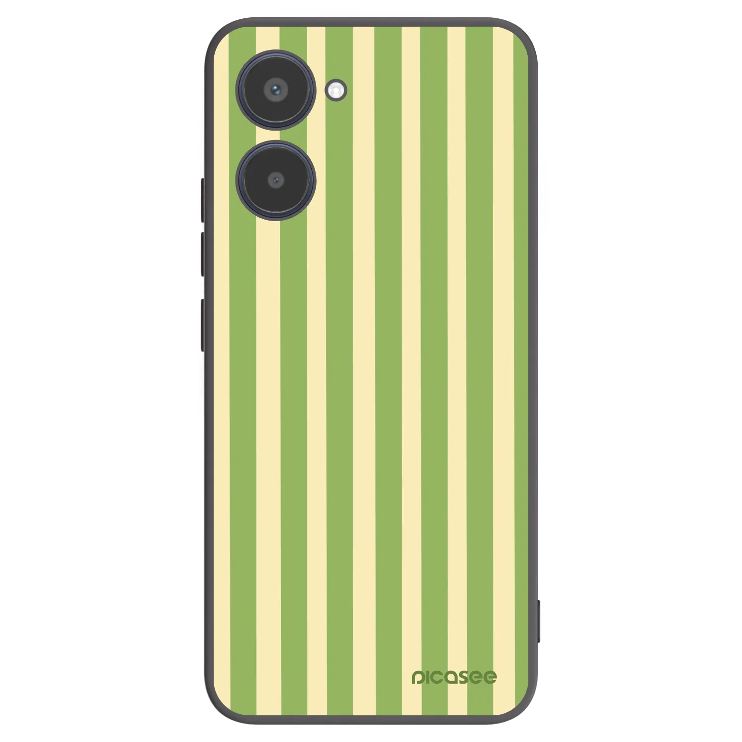 Picasee silikonowe czarne etui na Realme 10 4G - Lines Matcha