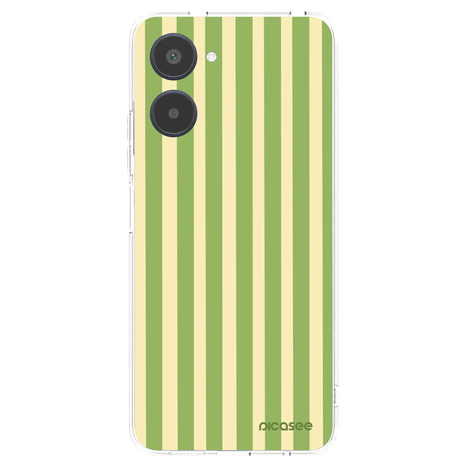 Picasee silikonowe przeźroczyste etui na Realme 10 4G - Lines Matcha