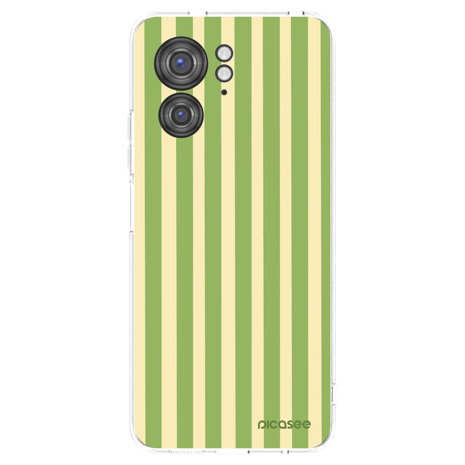 Picasee silikonowe przeźroczyste etui na Motorola Edge 40 - Lines Matcha