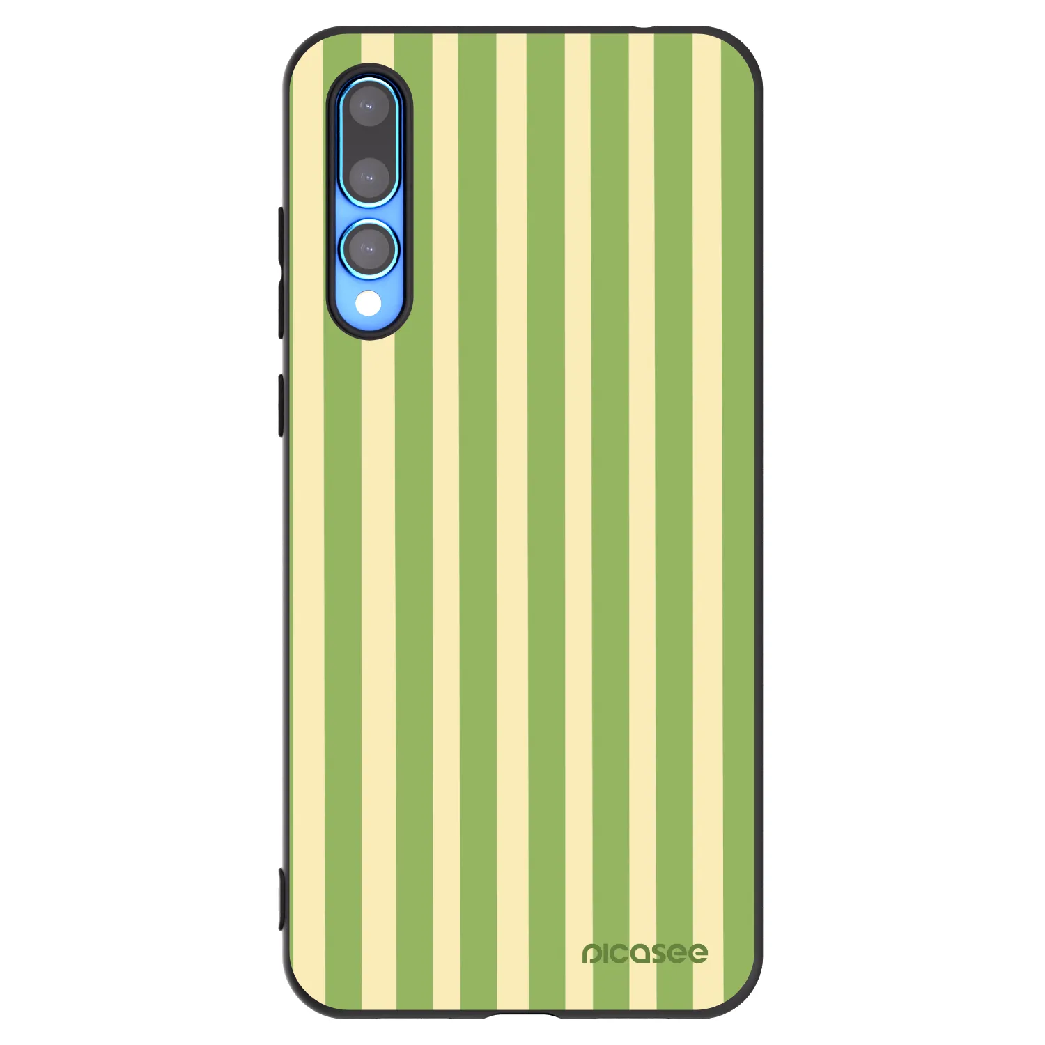 Picasee silikonowe czarne etui na Huawei P20 Pro - Lines Matcha