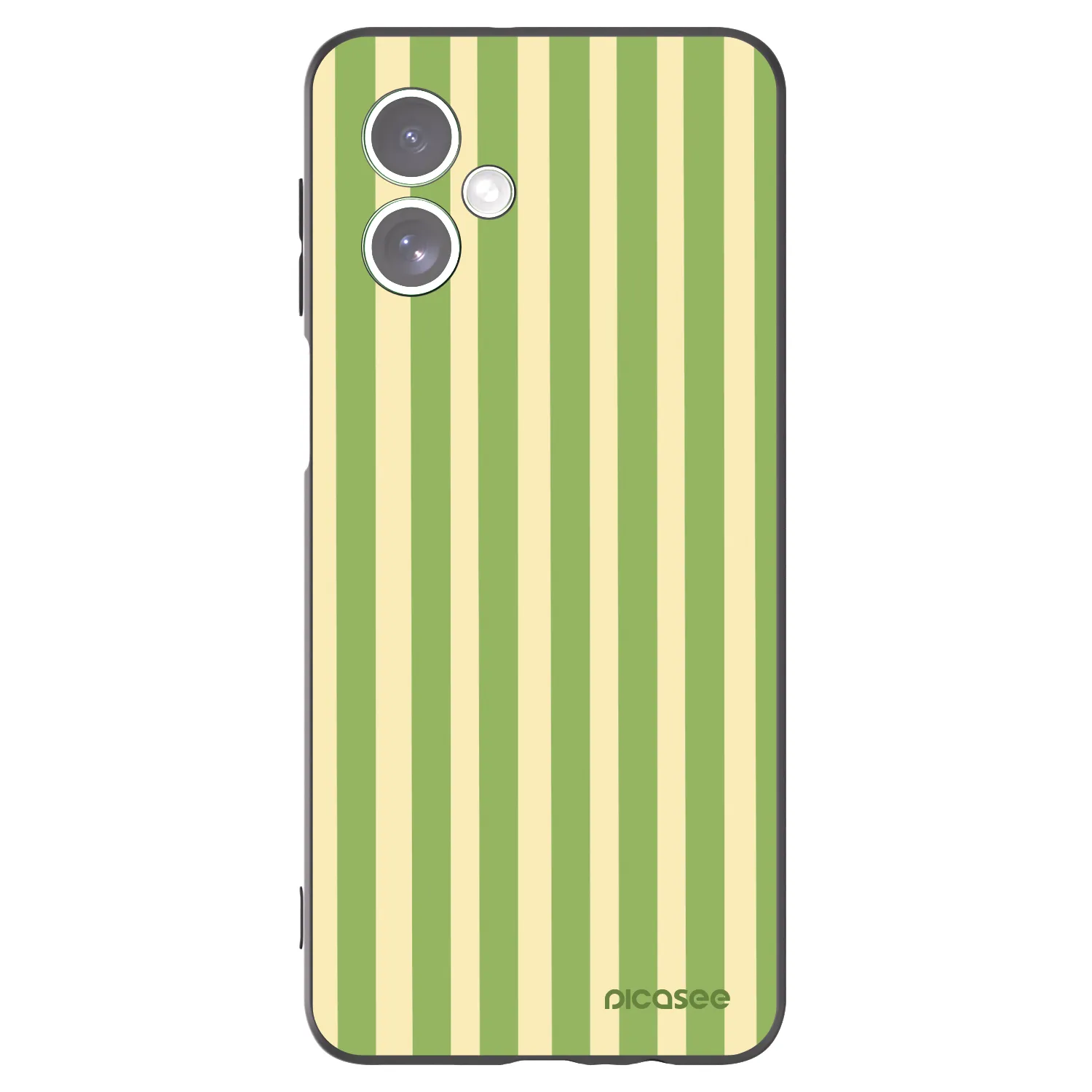 Picasee silikonowe czarne etui na Motorola Moto G54 5G - Lines Matcha