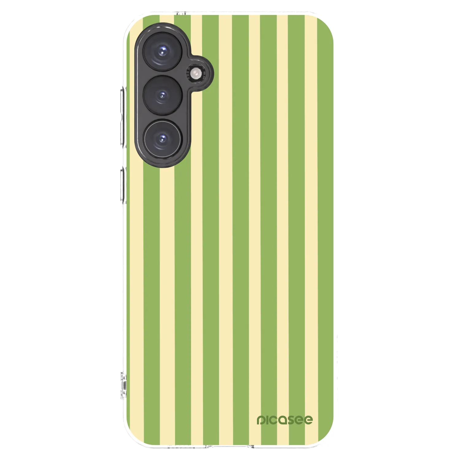 Picasee silikonowe przeźroczyste etui na Samsung Galaxy S23 FE S711B - Lines Matcha
