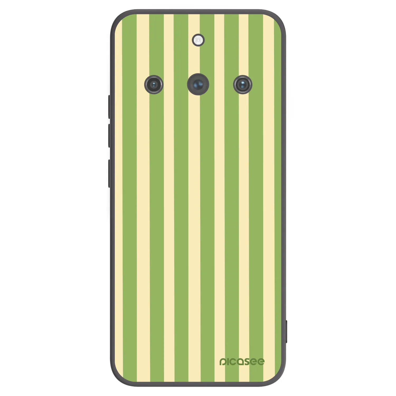 Picasee silikonowe czarne etui na Realme 11 Pro+ - Lines Matcha