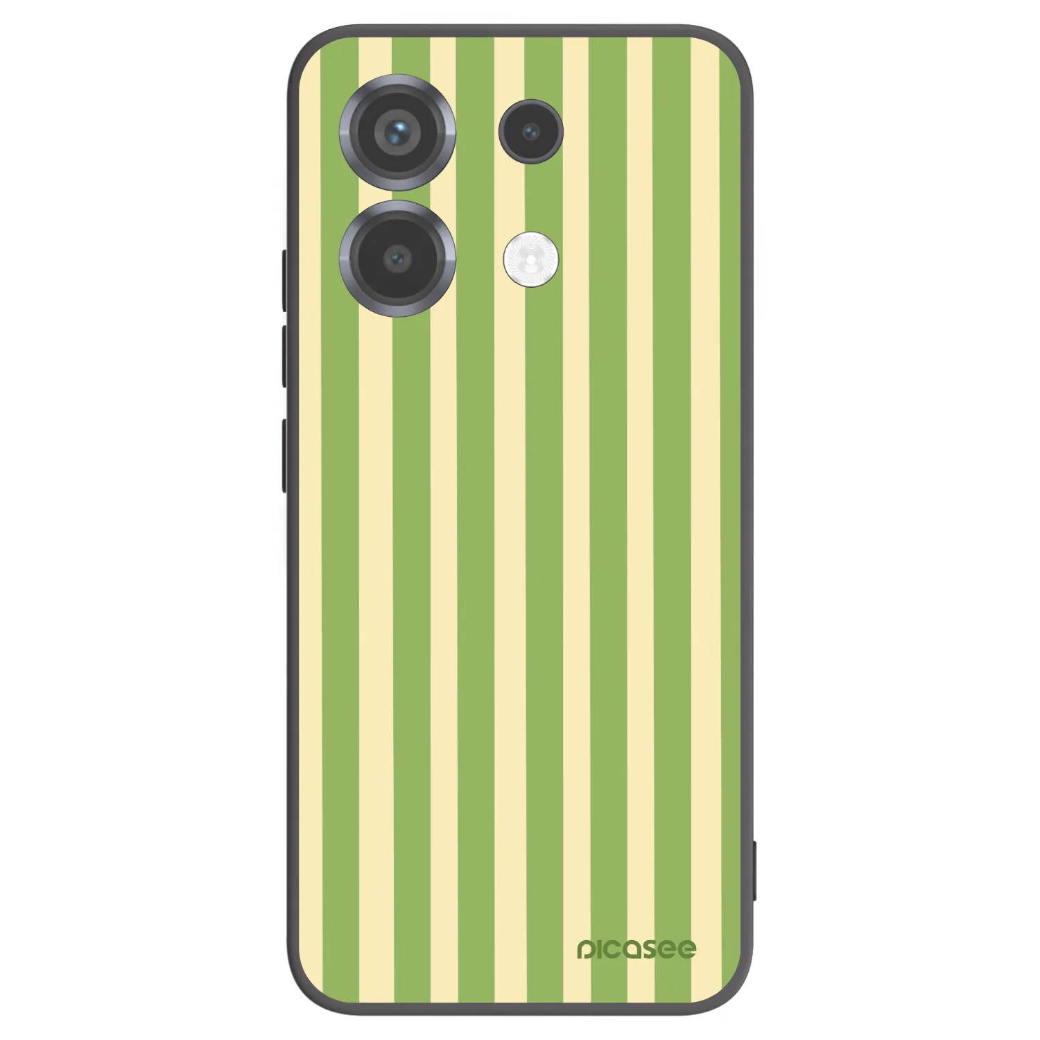 Picasee silikonowe czarne etui na Xiaomi Poco X6 - Lines Matcha