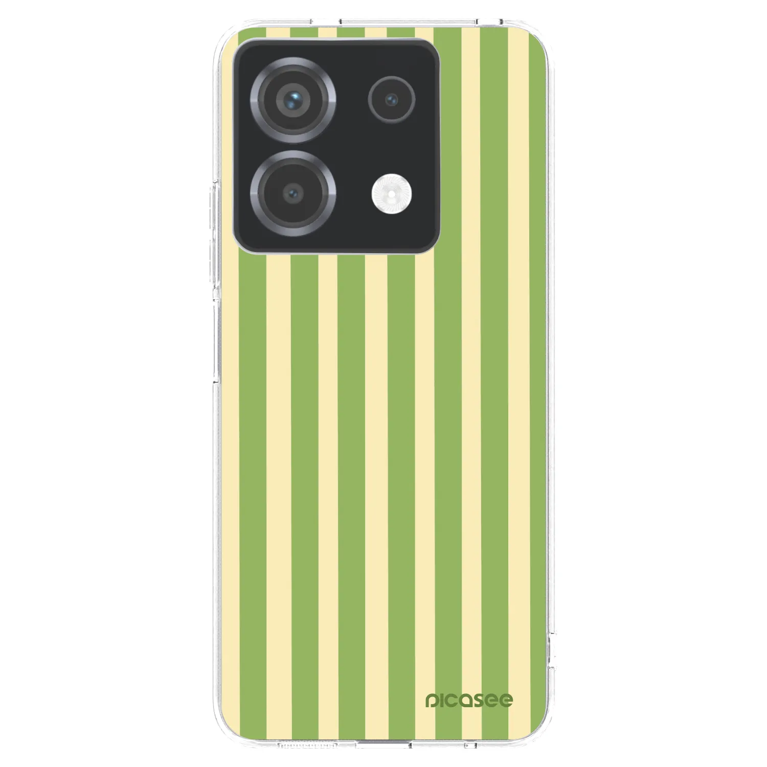 Picasee silikonowe przeźroczyste etui na Xiaomi Poco X6 - Lines Matcha