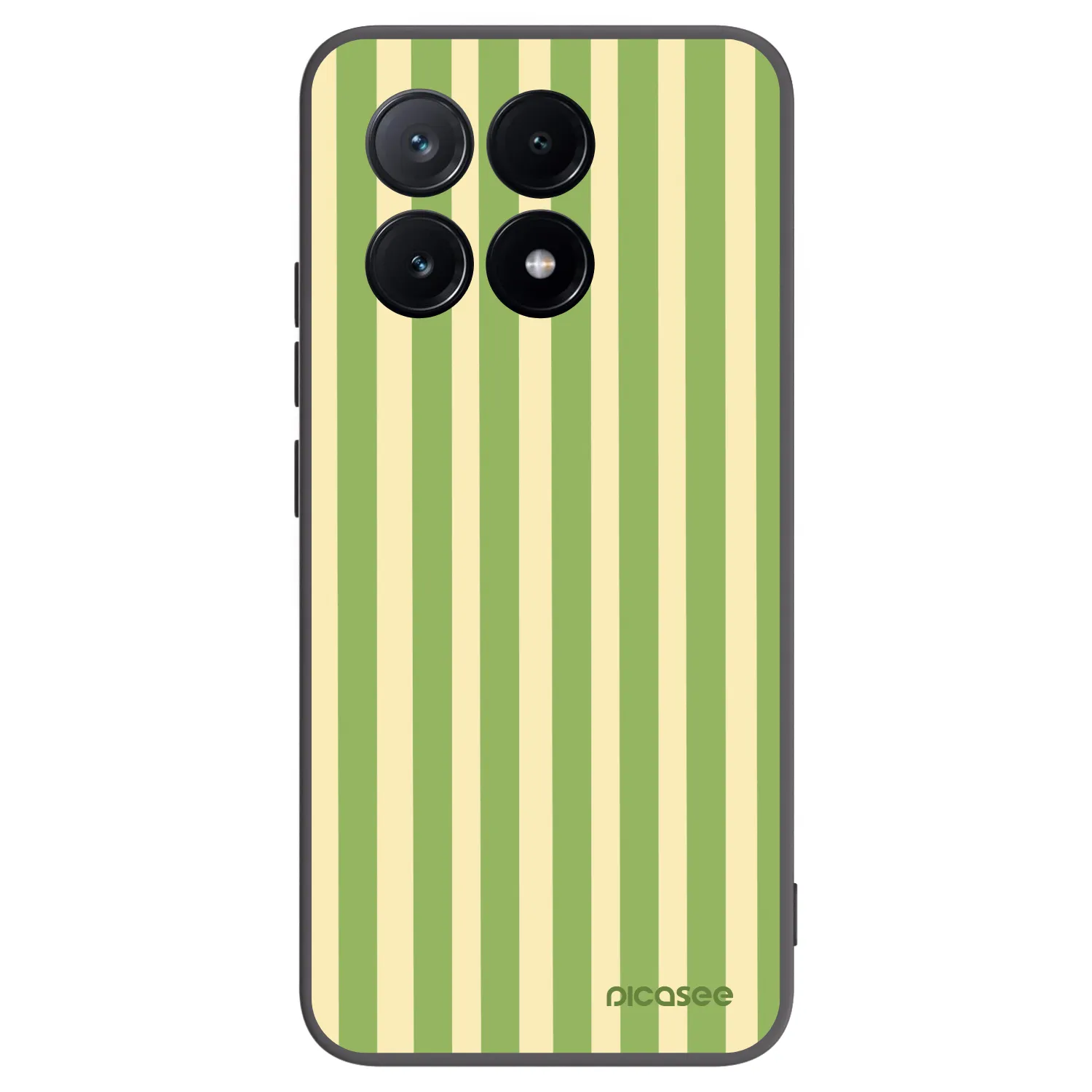 Picasee silikonowe czarne etui na Xiaomi Poco X6 Pro - Lines Matcha