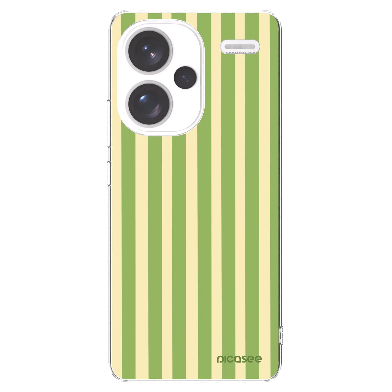 Picasee silikonowe przeźroczyste etui na Xiaomi Redmi Note 13 Pro+ 5G - Lines Matcha