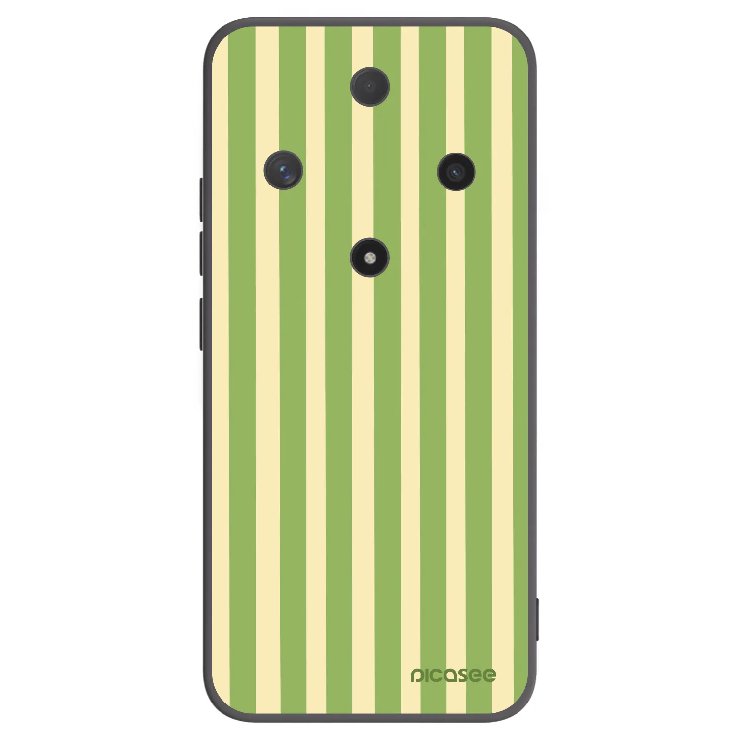 Picasee silikonowe czarne etui na Honor Magic6 Lite 5G - Lines Matcha