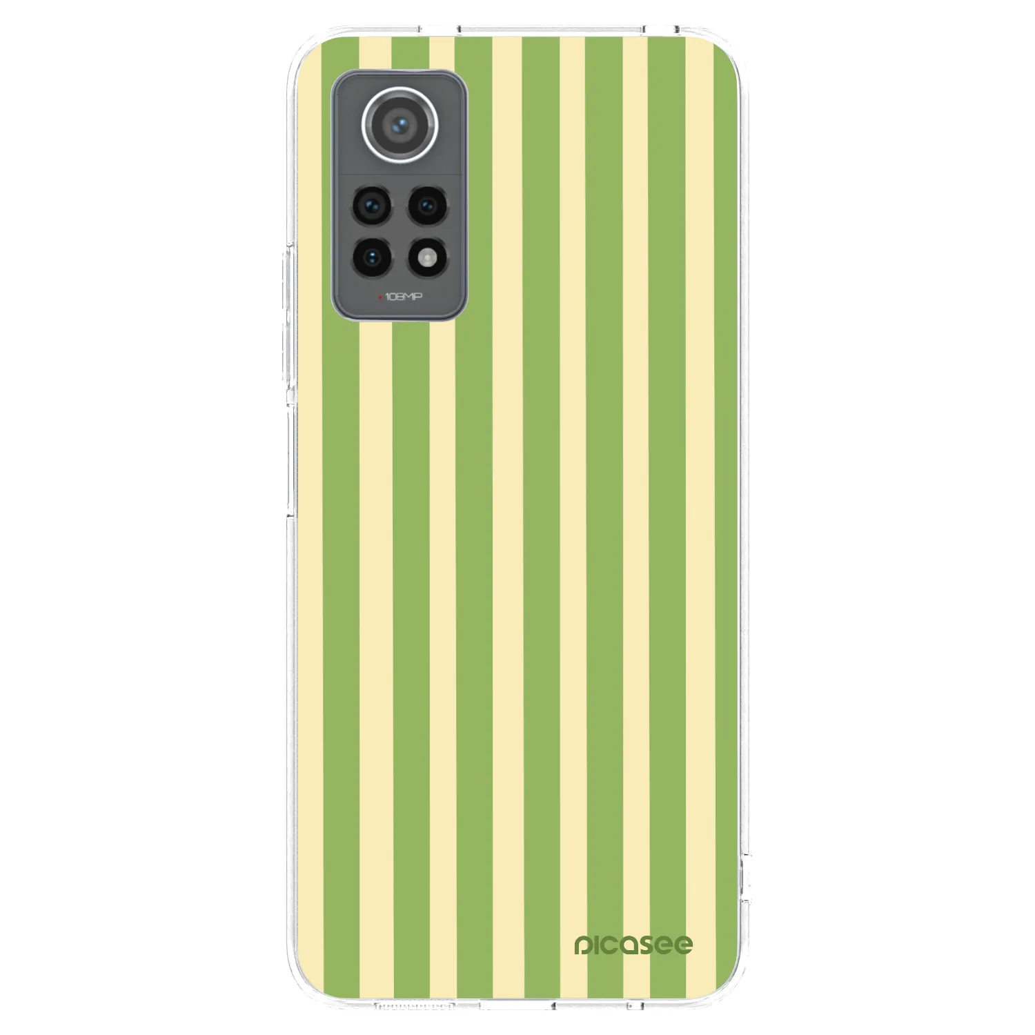 Picasee silikonowe przeźroczyste etui na Xiaomi Redmi Note 12 Pro 4G - Lines Matcha
