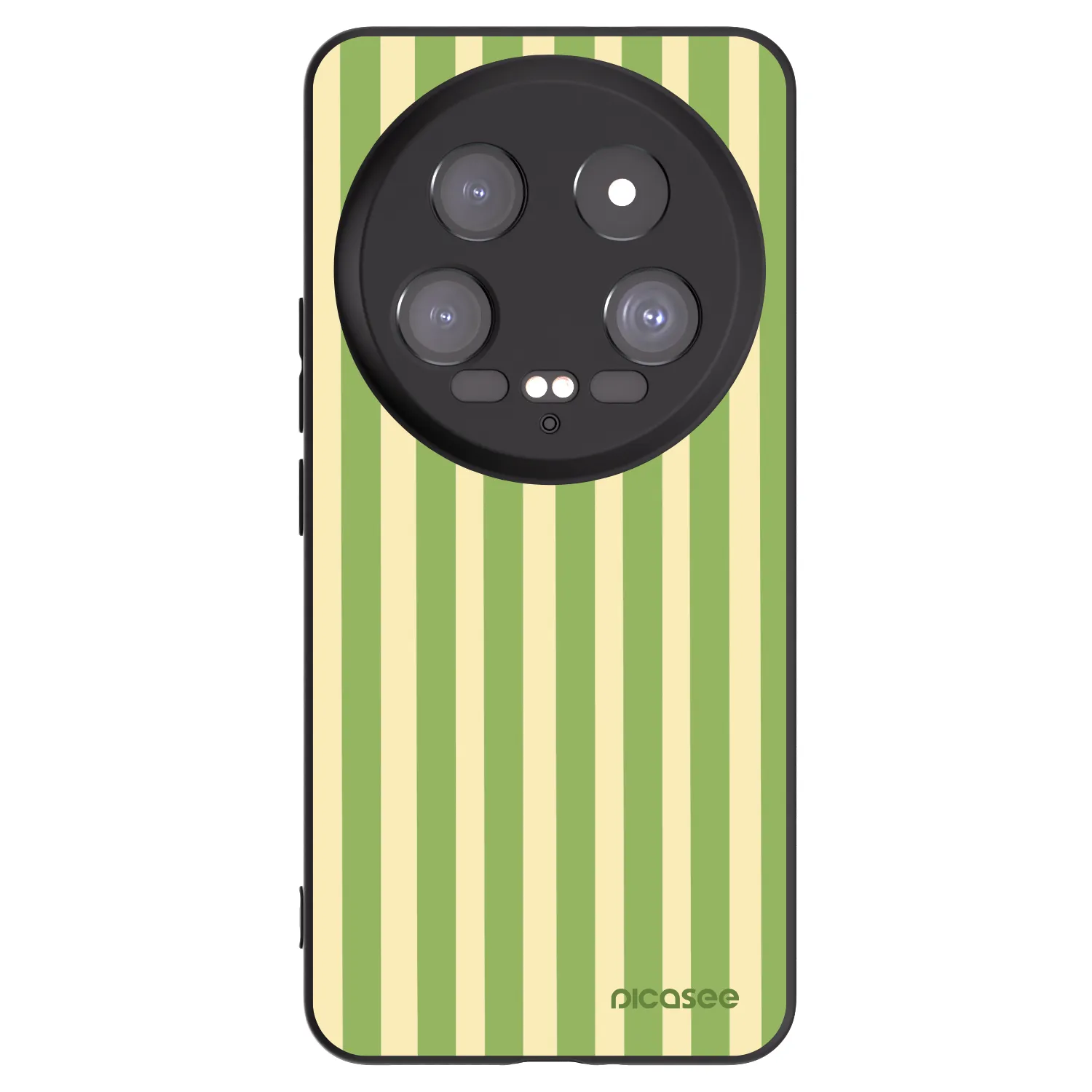 Picasee silikonowe czarne etui na Xiaomi 14 Ultra - Lines Matcha