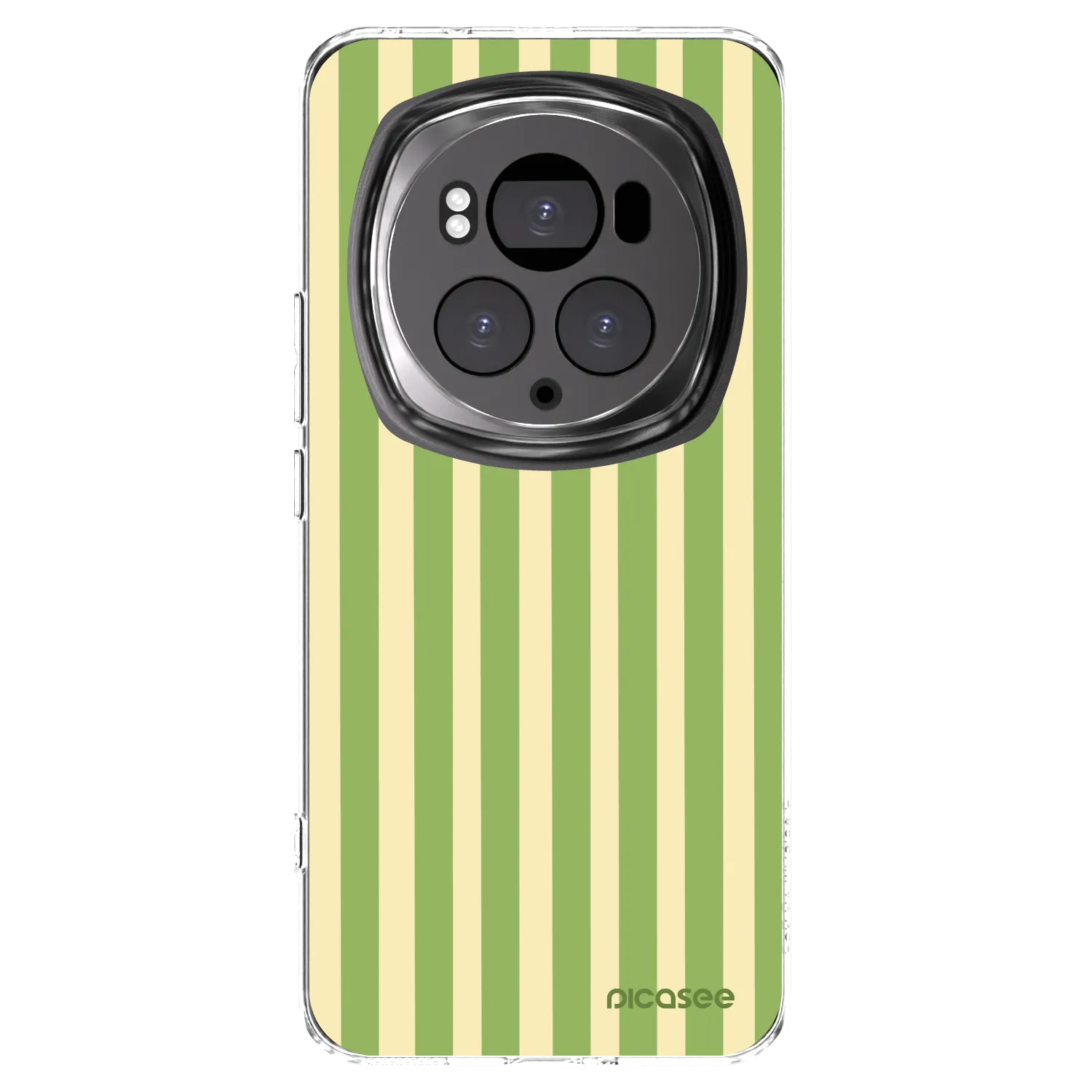 Picasee silikonowe przeźroczyste etui na Honor Magic6 Pro - Lines Matcha